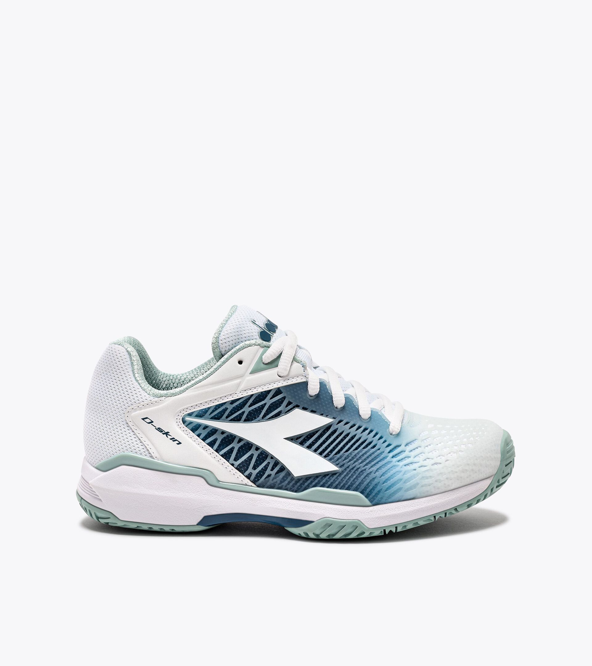 Tennis shoes for hard surfaces or clay courts - Women SPEED COMPETITION 7+ W AG WHITE/SURF SPRAY/LEGION BLUE - Diadora