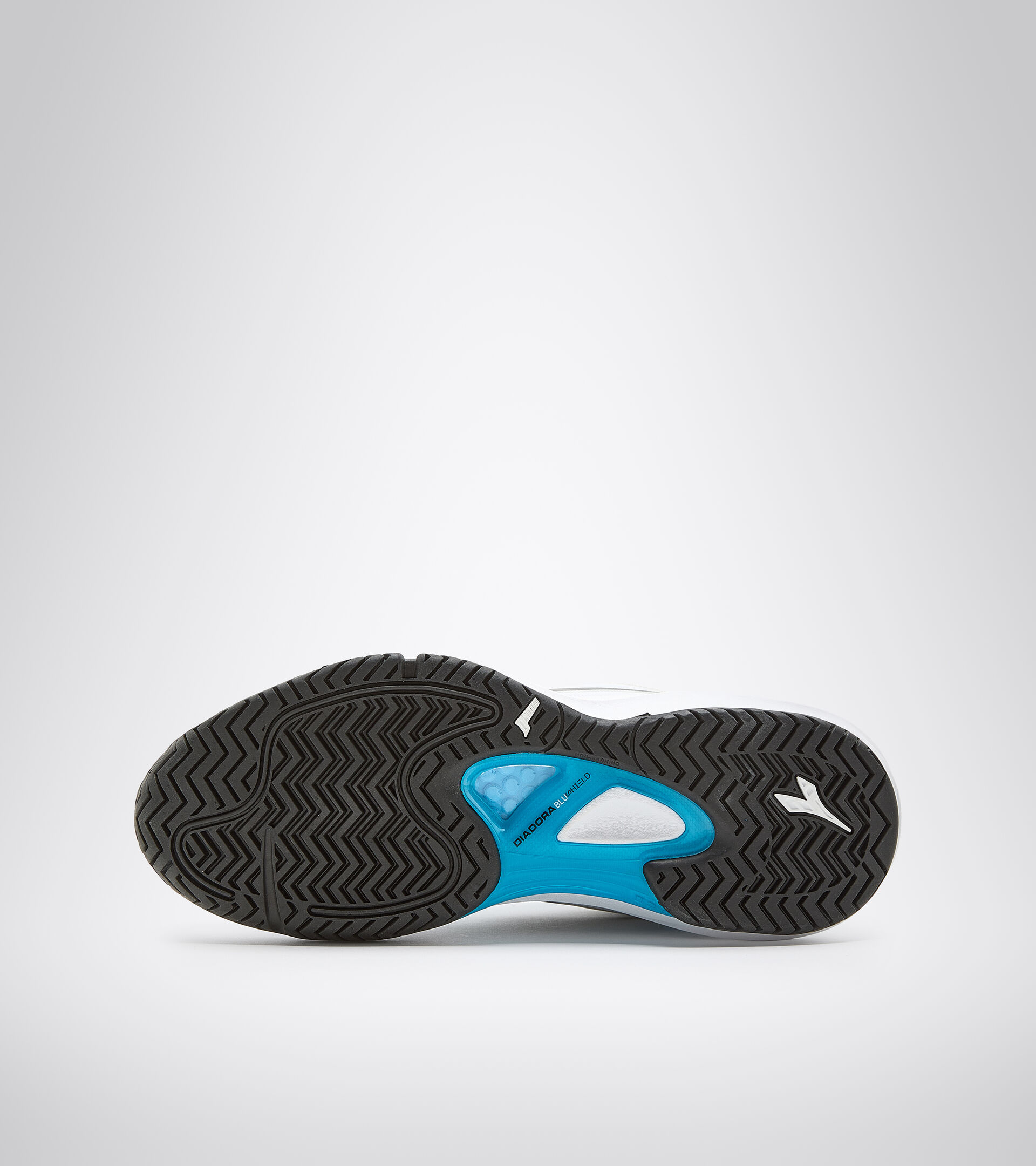Clay and hard court tennis shoe - Men SPEED BLUSHIELD FLY 3 + AG WHITE/BLACK/BLUE JEWEL - Diadora