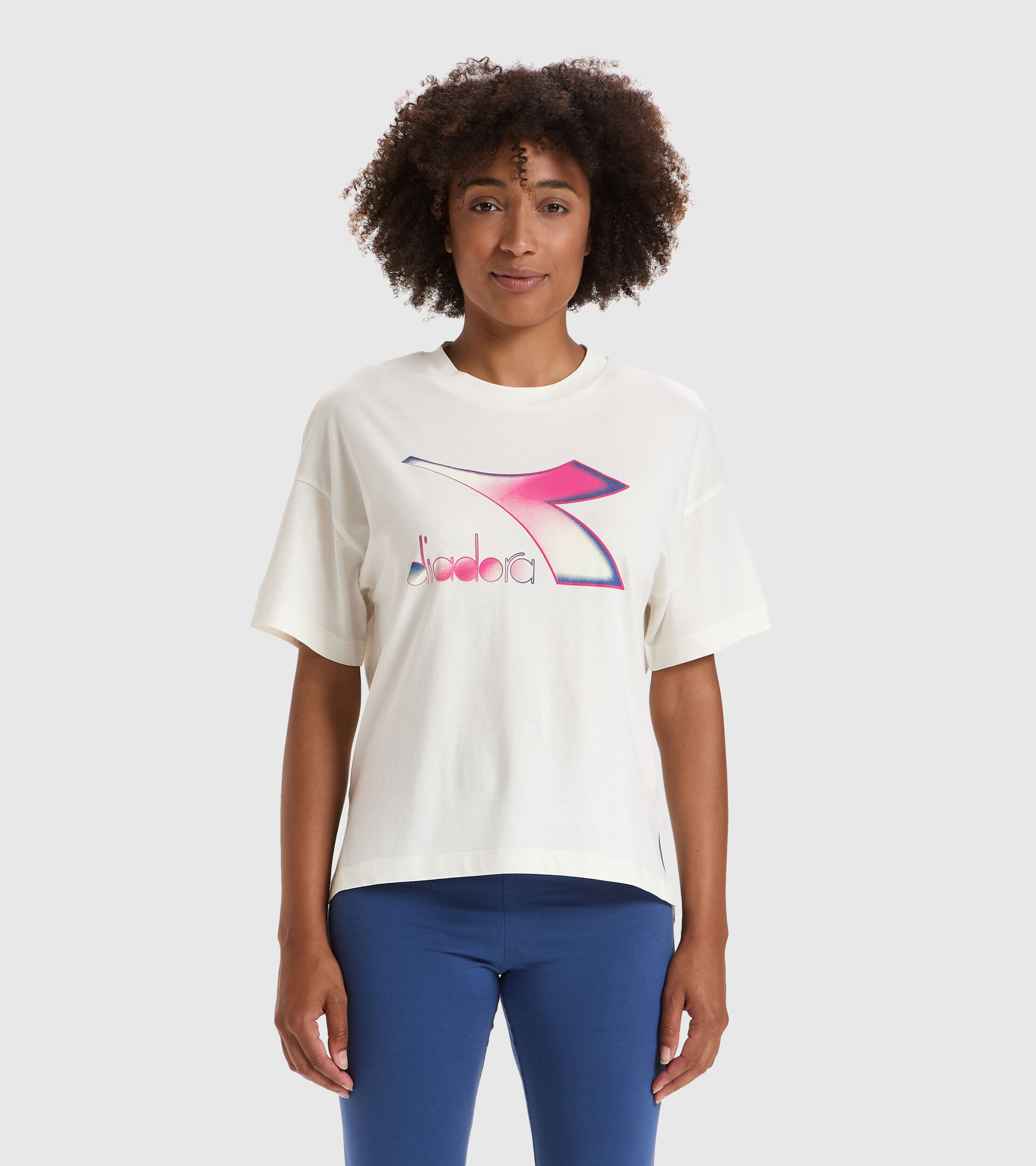 T-Shirt - Damen L.T-SHIRT SS LUSH WISPERN WEISS - Diadora