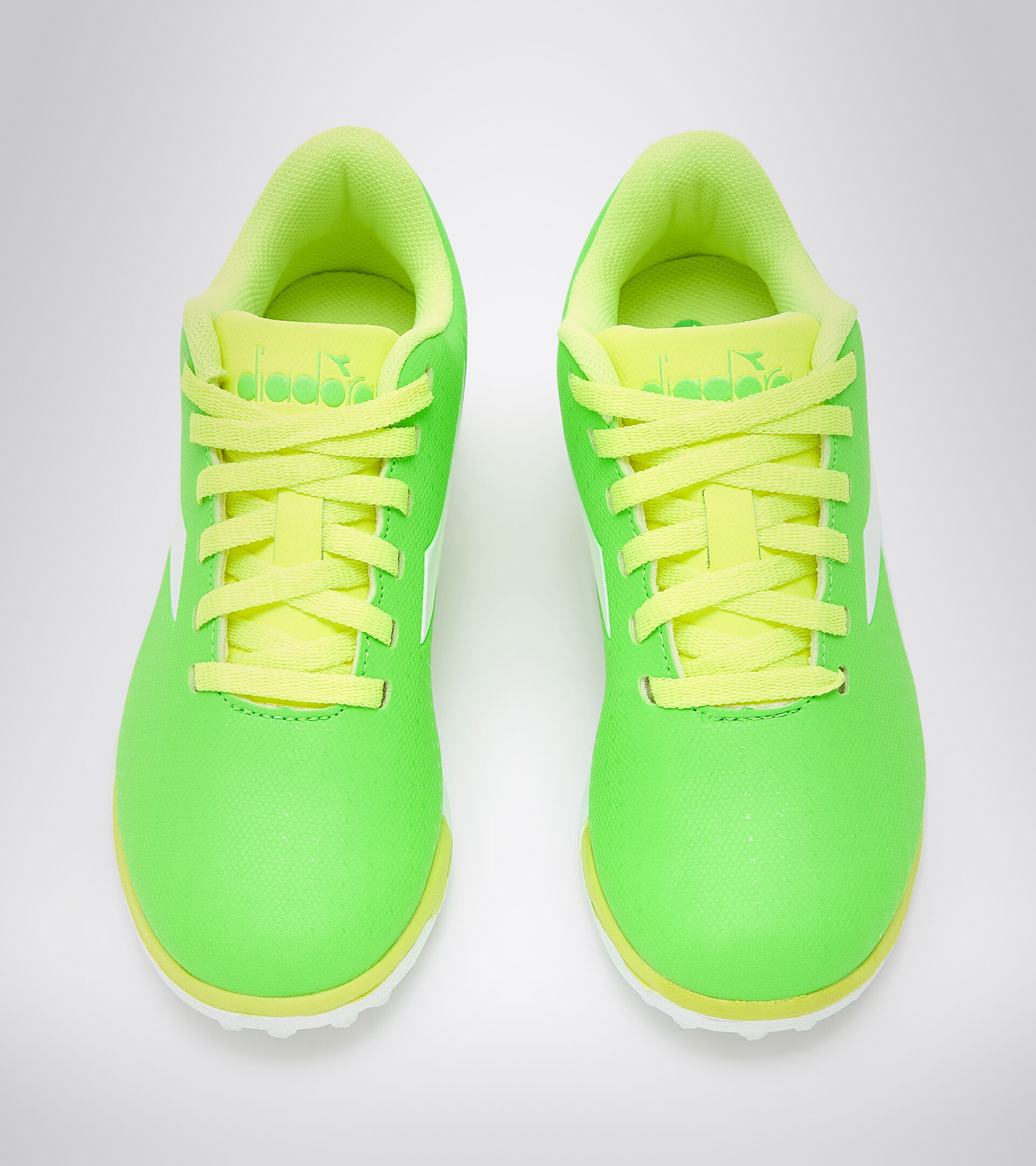 Junior football boots - Unisex PICHICHI 5 TF JR GREEN FLUO/WHT/FLUO YELLOW DD - Diadora