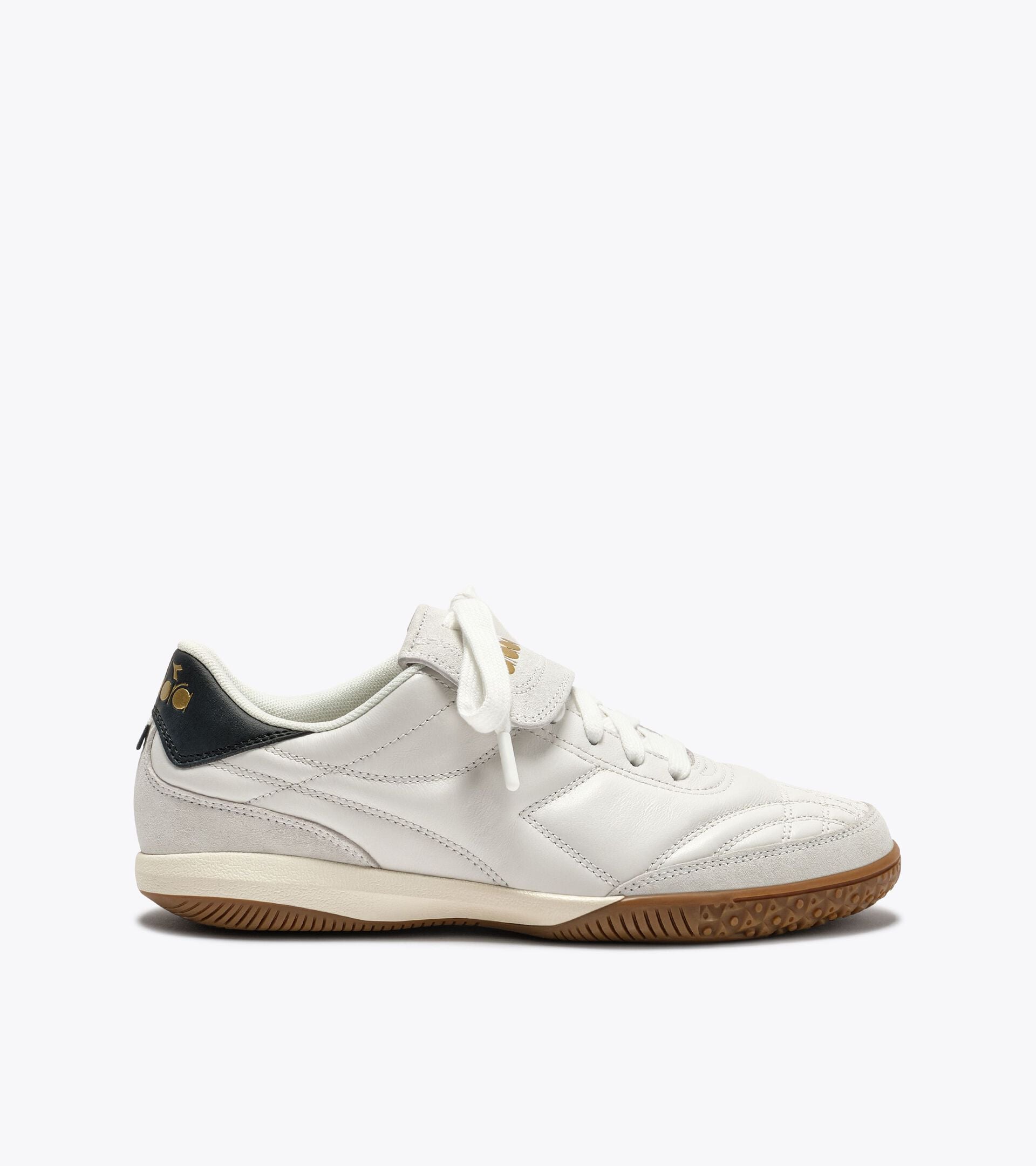 Terrace Leather Sneakers - All-gender GOLD INDOOR WHITE/BLACK - Diadora