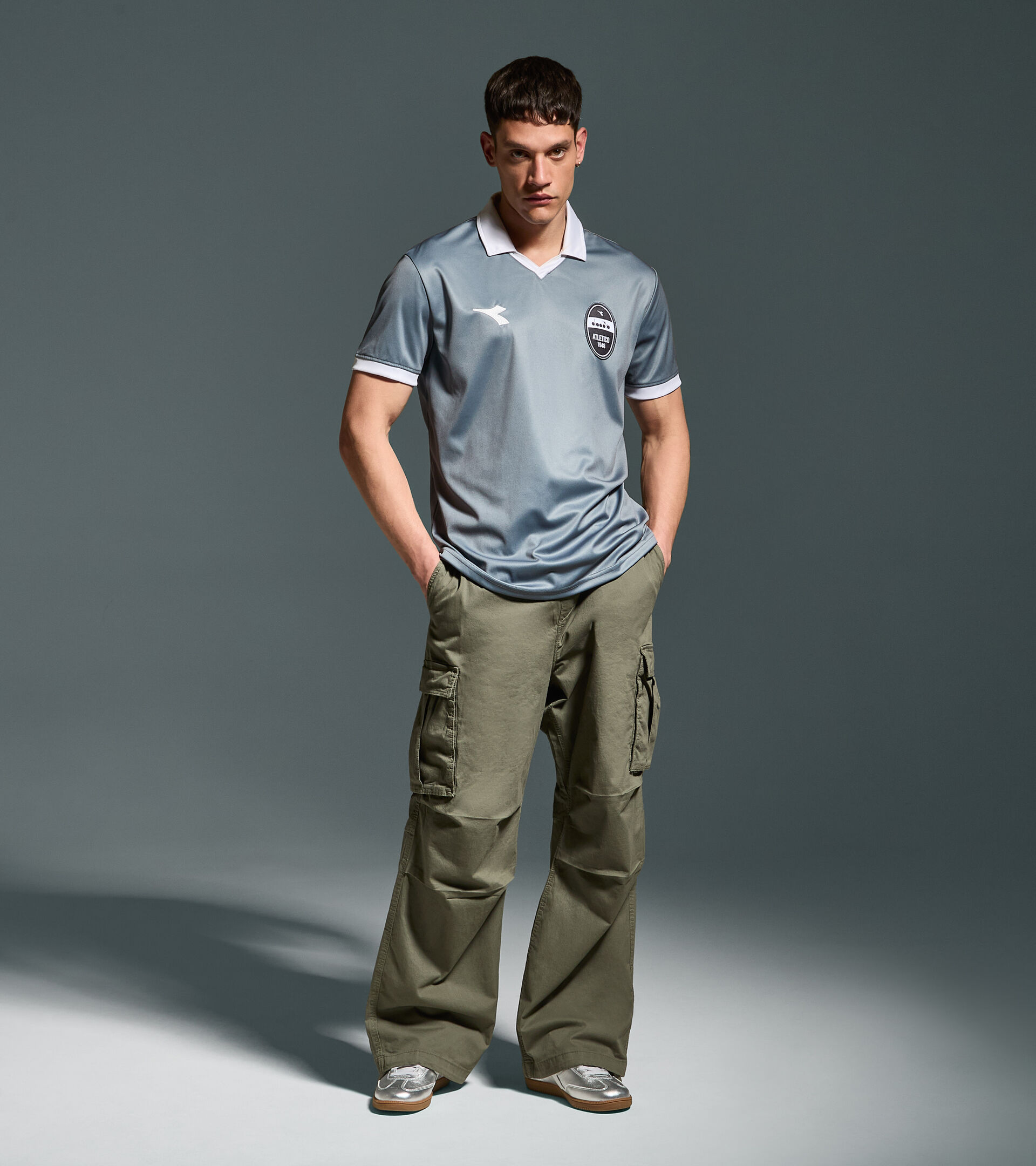 Polo Legacy de punto de poliéster - Made in Italy - Para todos los géneros POLO SS LEGACY ROCA DE CASTILLO - Diadora