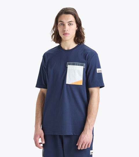 T-Shirt - Made in Italy - Herren T-SHIRT SS 2030 SCHWARZ SCHWERTLILIE - Diadora