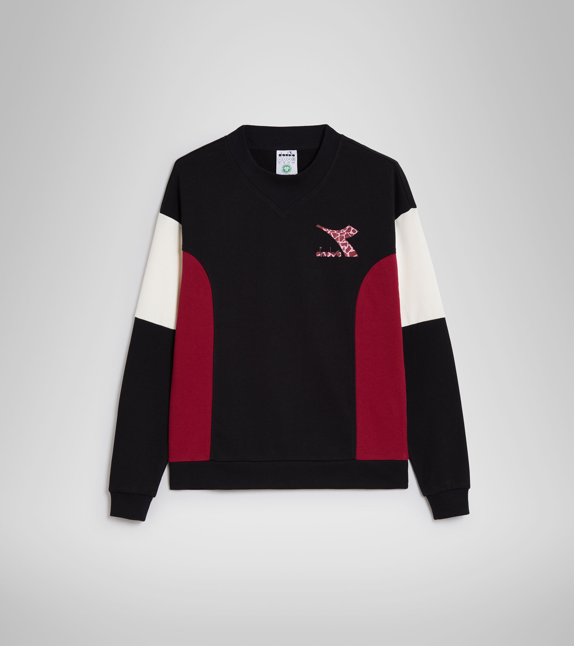 Crew-neck sweatshirt - Women L.SWEATSHIRT CREW LUSH BLACK - Diadora