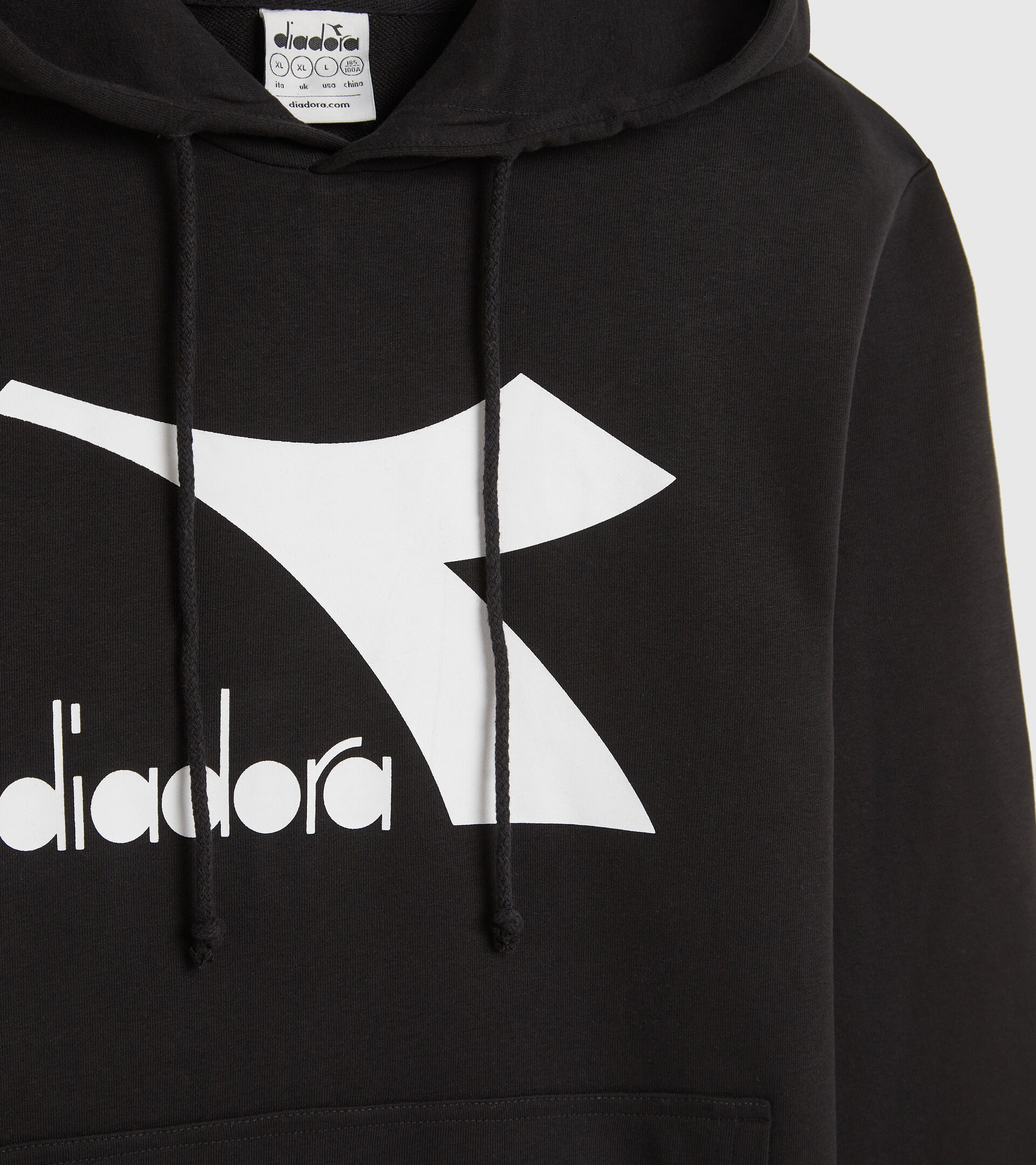 Sudadera deportiva con capucha - Hombre HOODIE CHROMIA NEGRO - Diadora