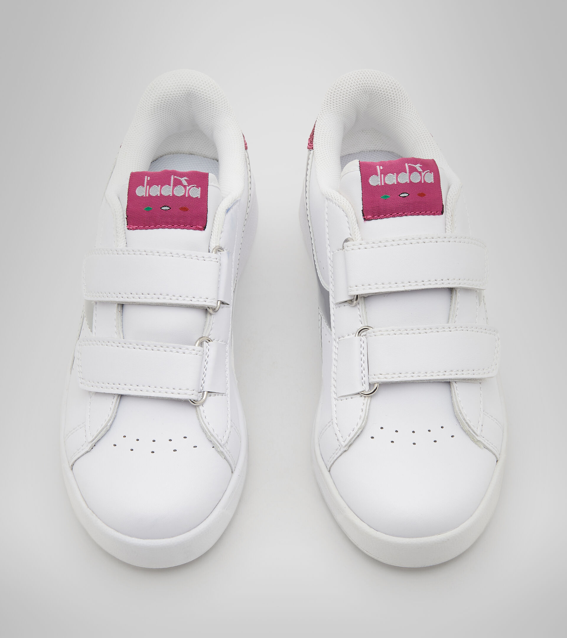 Sports shoes - Kids 4-8 years GAME P PS GIRL WHITE/AZALEA - Diadora