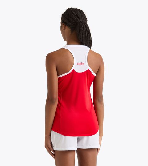 L. TANK COURT, TOMATO RED Tennis Tank Top - Women L. TANK COURT TOMATO RED - Diadora