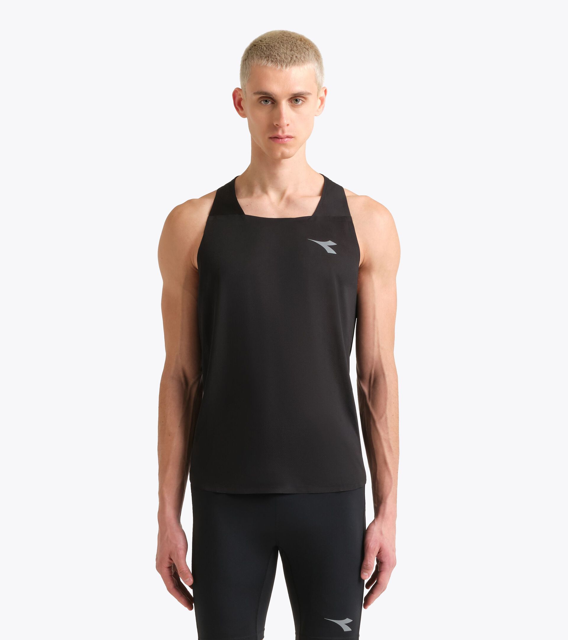 Super Light FIBRAZERO tank  - Running - Men&rsquo;s
 TANK SUPER LIGHT FIBRAZERO BLACK - Diadora