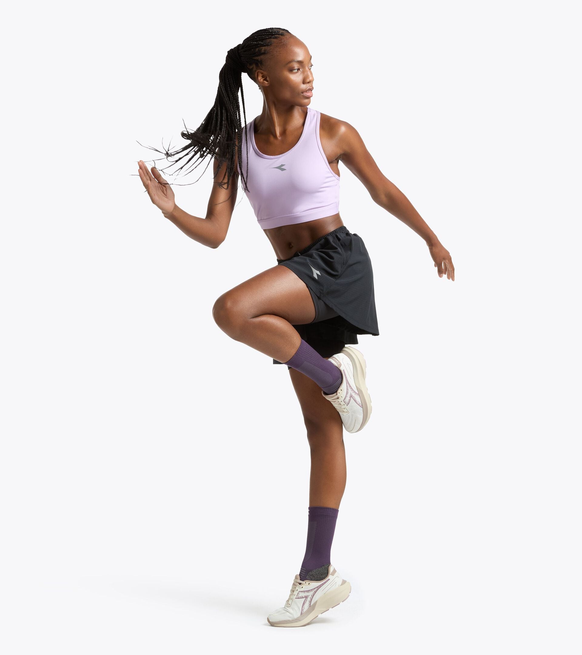 2-in-1 Running Shorts - Training - Women&rsquo;s L. SHORTS 2IN1 BLACK - Diadora