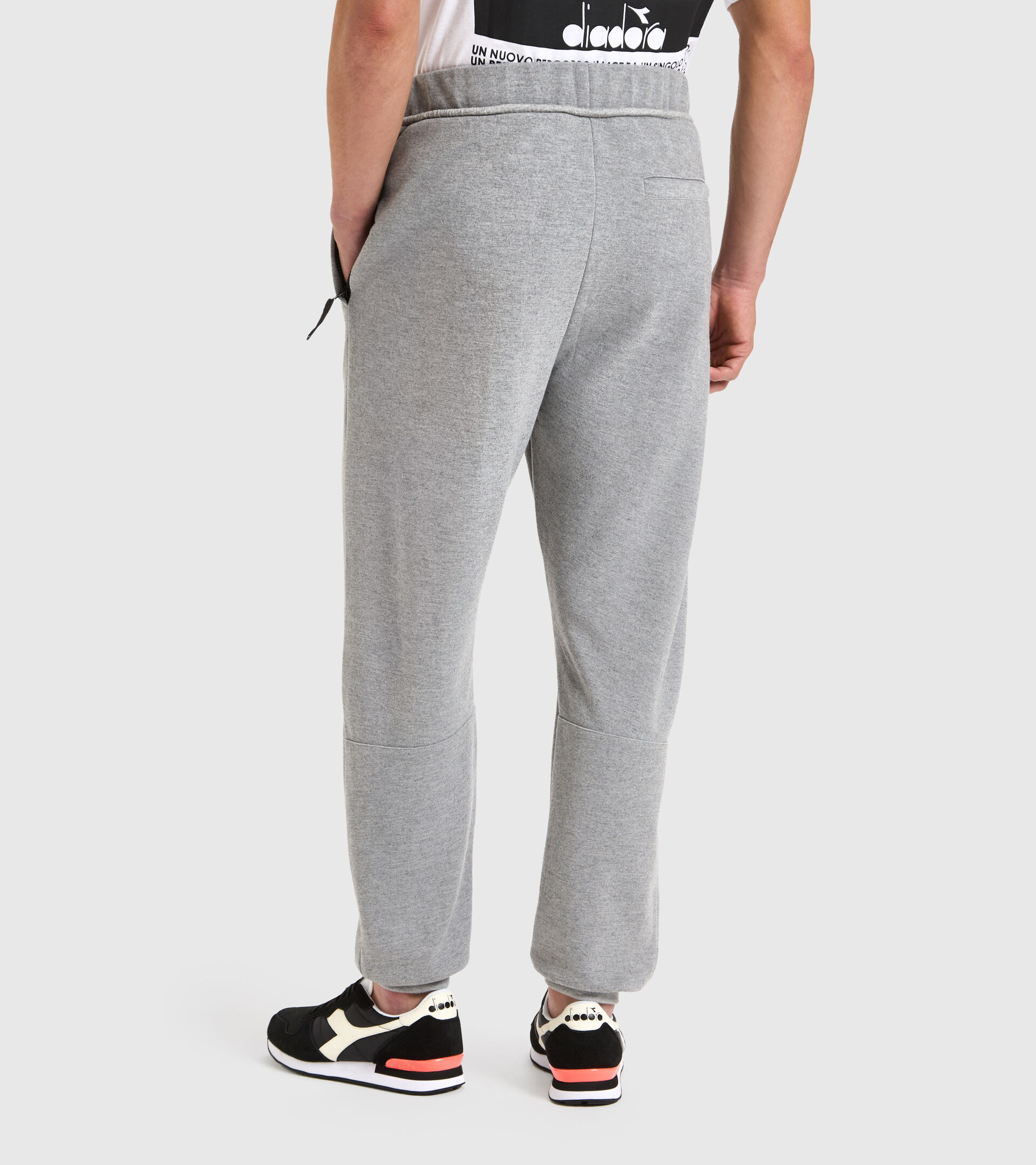 Sports trousers - Men JOGGER PANT URBANITY LIGHT MIDDLE GREY MELANGE - Diadora