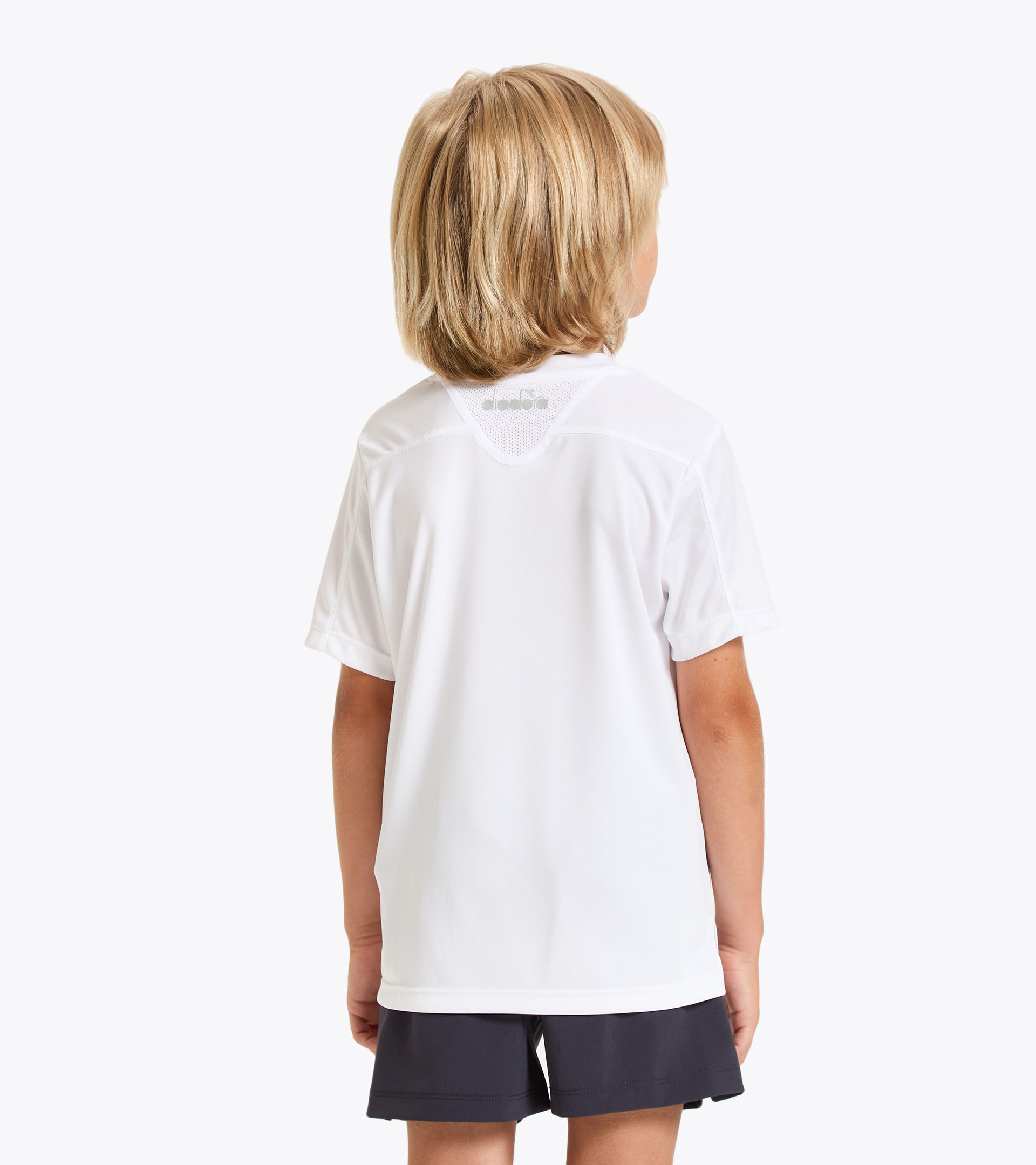 Tennis T-shirt - Junior J. T-SHIRT TEAM OPTICAL WHITE - Diadora