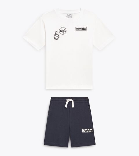 Sports set - T-shirt and shorts - Boys
 JB. SET  ESS. SPORTS I SS OPTICAL WHITE - Diadora
