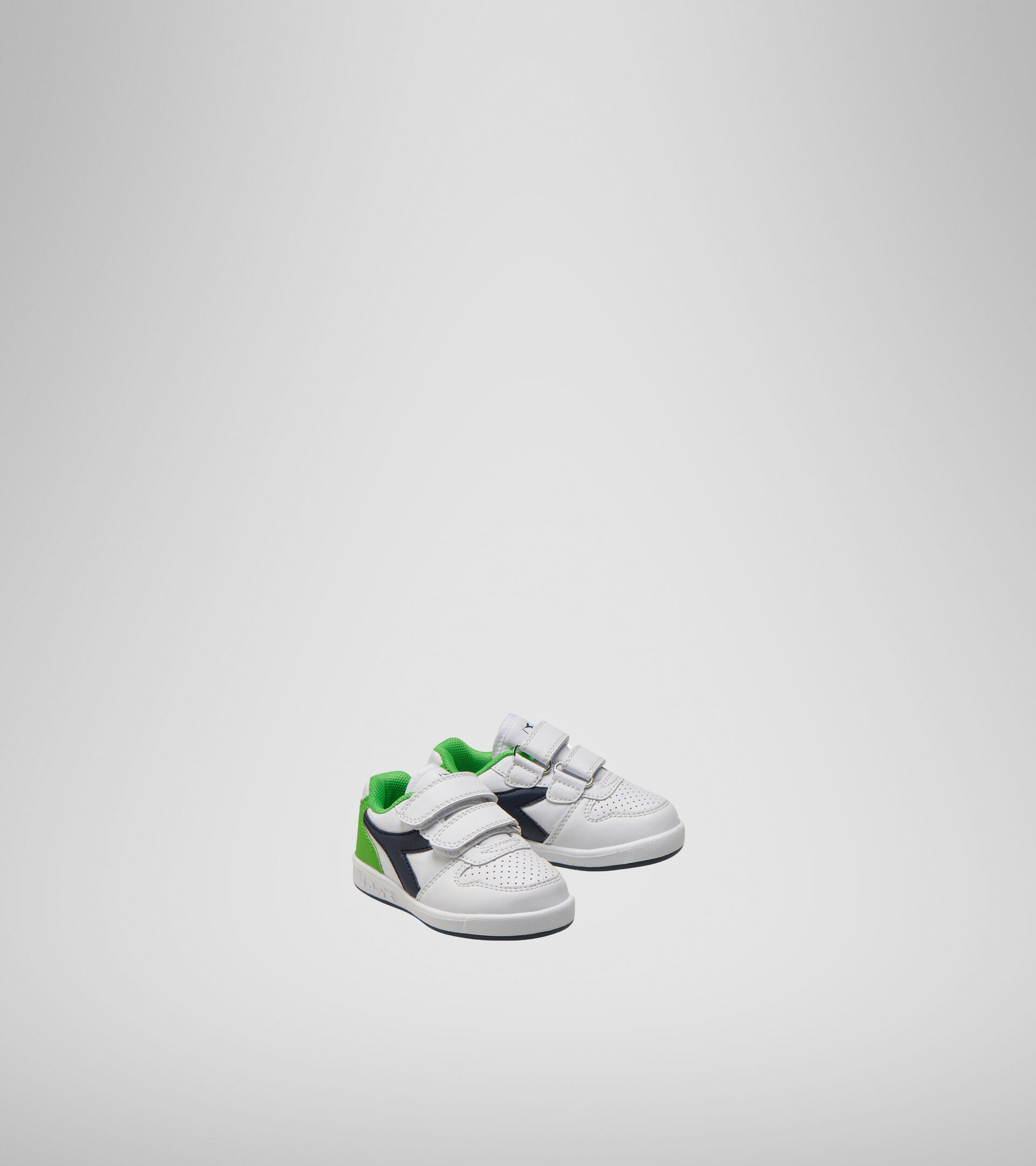 Sports shoes - Toddlers 1-4 years PLAYGROUND TD WHITE/BLACK IRIS/CLASSIC GREEN - Diadora