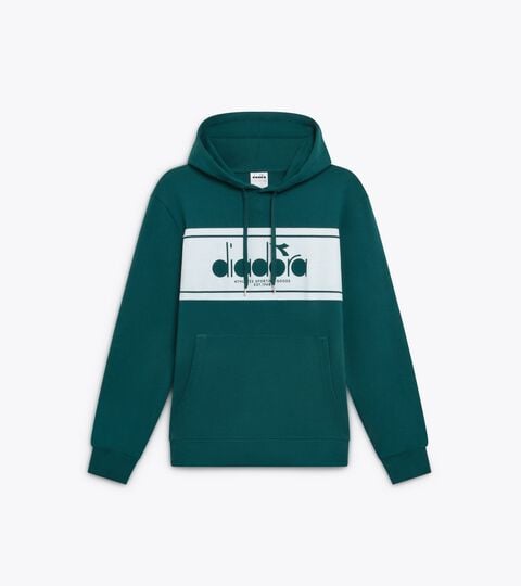 Color block hoodie - All-Gender HOODIE LOGO SPRUCE GREEN - Diadora