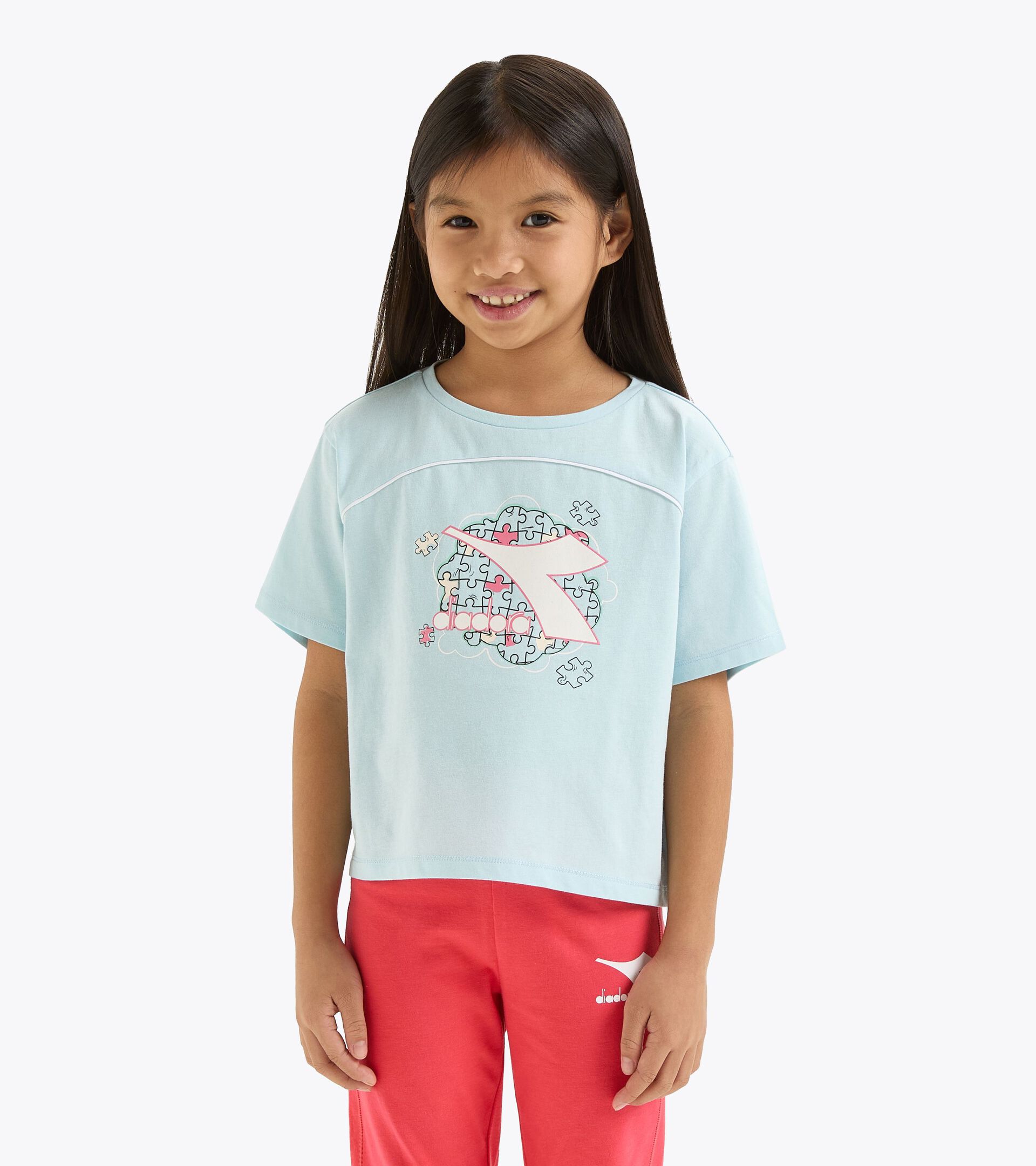 T-shirt - Ado fille
 JG. T-SHIRT SS PUZZLES BLEU LUMIERE DES ETOILES - Diadora