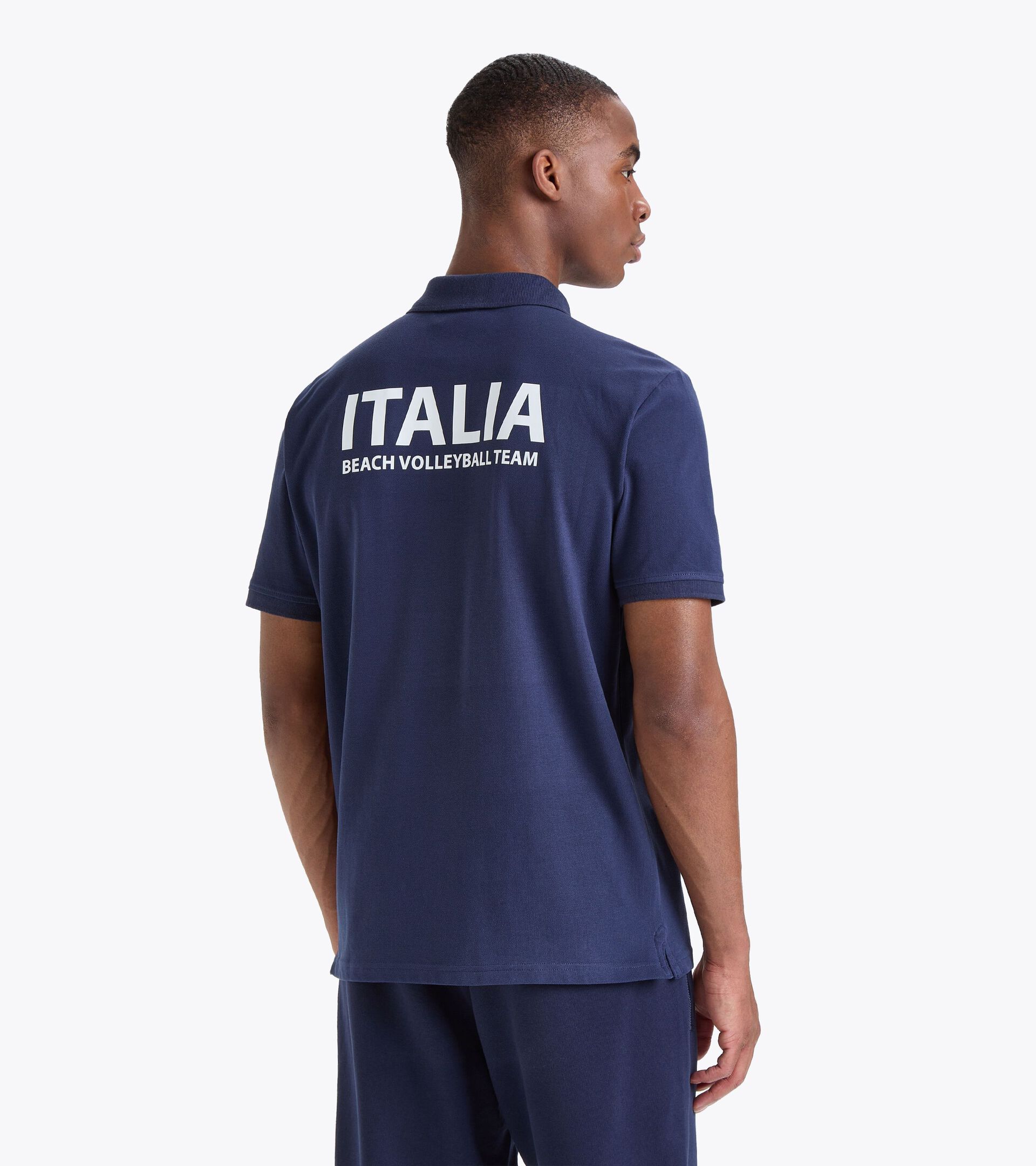 Polo shirt - Italy National Volleyball Team POLO RAPPRESENTANZA BV23 ITALIA CLASSIC NAVY - Diadora