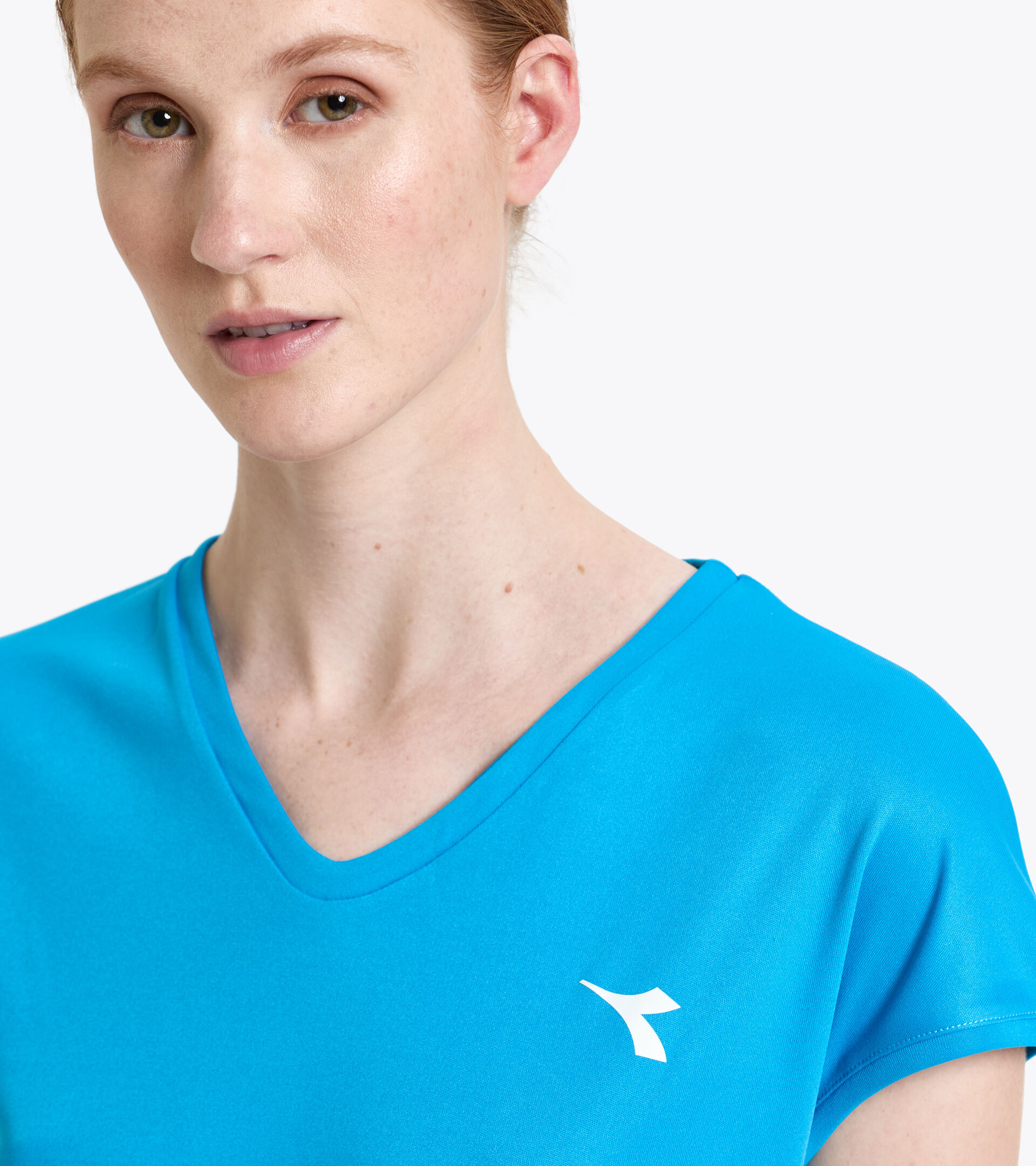 T-shirt de tennis - Femme L. T-SHIRT TEAM BLEU ROI FLUO - Diadora