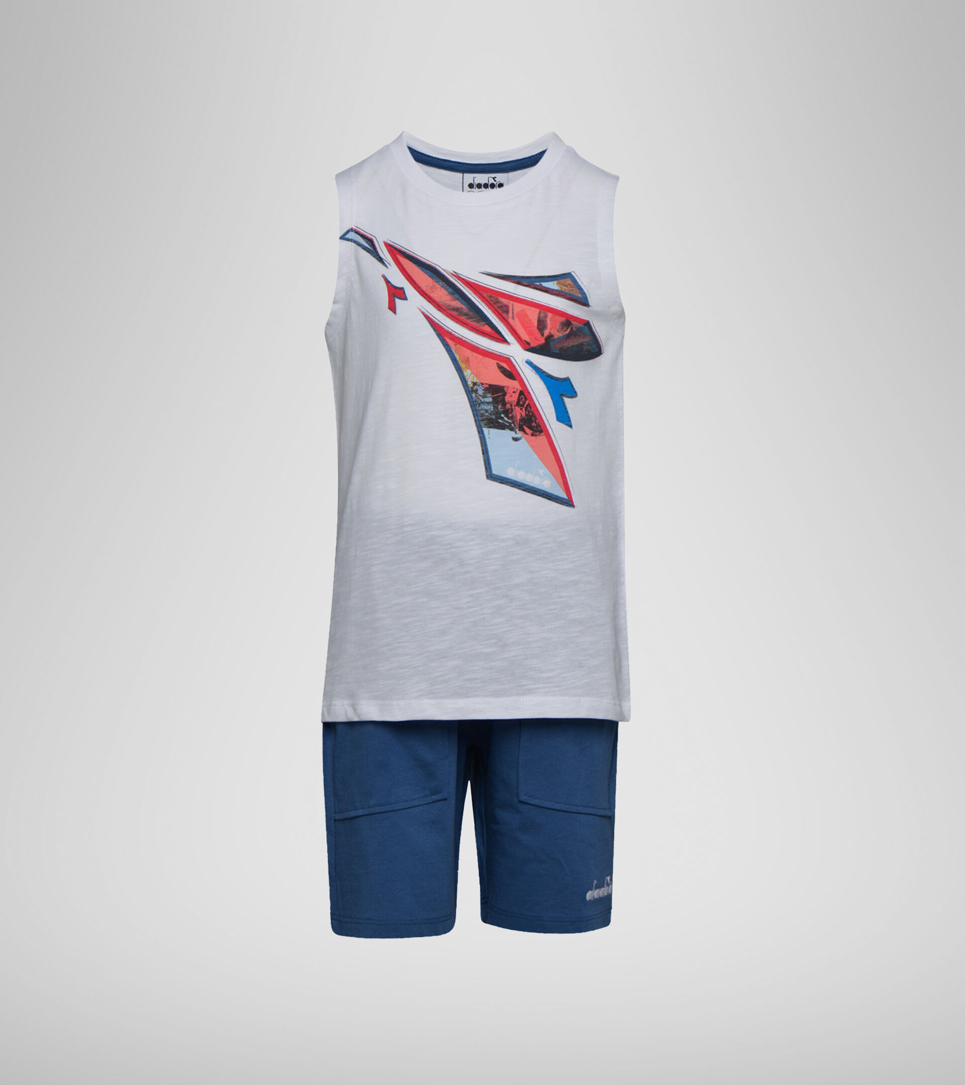 Apparel Sport BAMBINO JB. SET SL LOGO ELEMENTS BLANCO VIVO Diadora