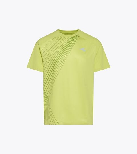 Short-Sleeve Technical T-shirt with FIBRAZERO Technology - Racing - Men&rsquo;s SS T-SHIRT FIBRAZERO WILD LIME GREEN - Diadora