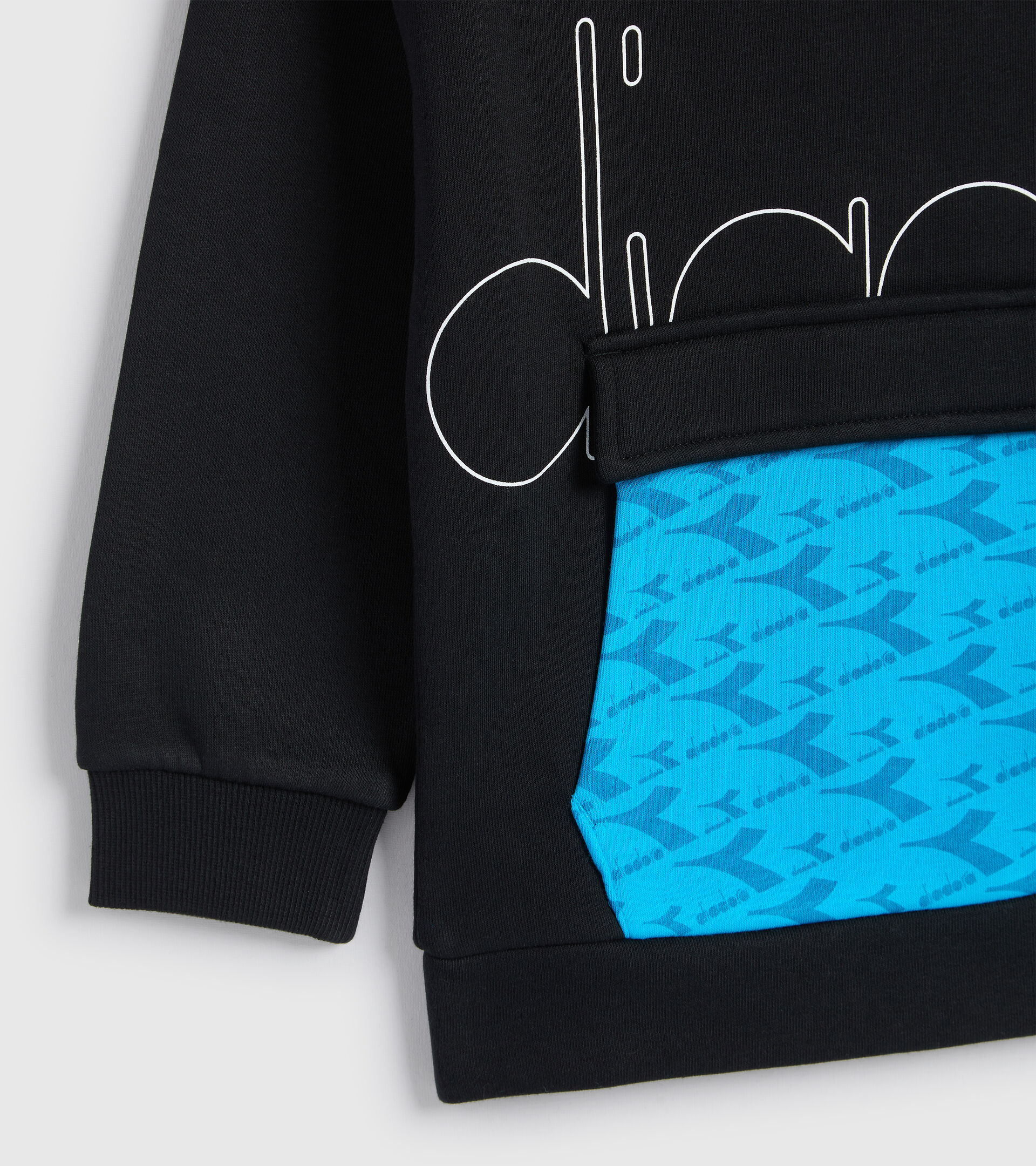 Hooded sweatshirt - Kids JB.HOODIE HOOPLA BLACK - Diadora