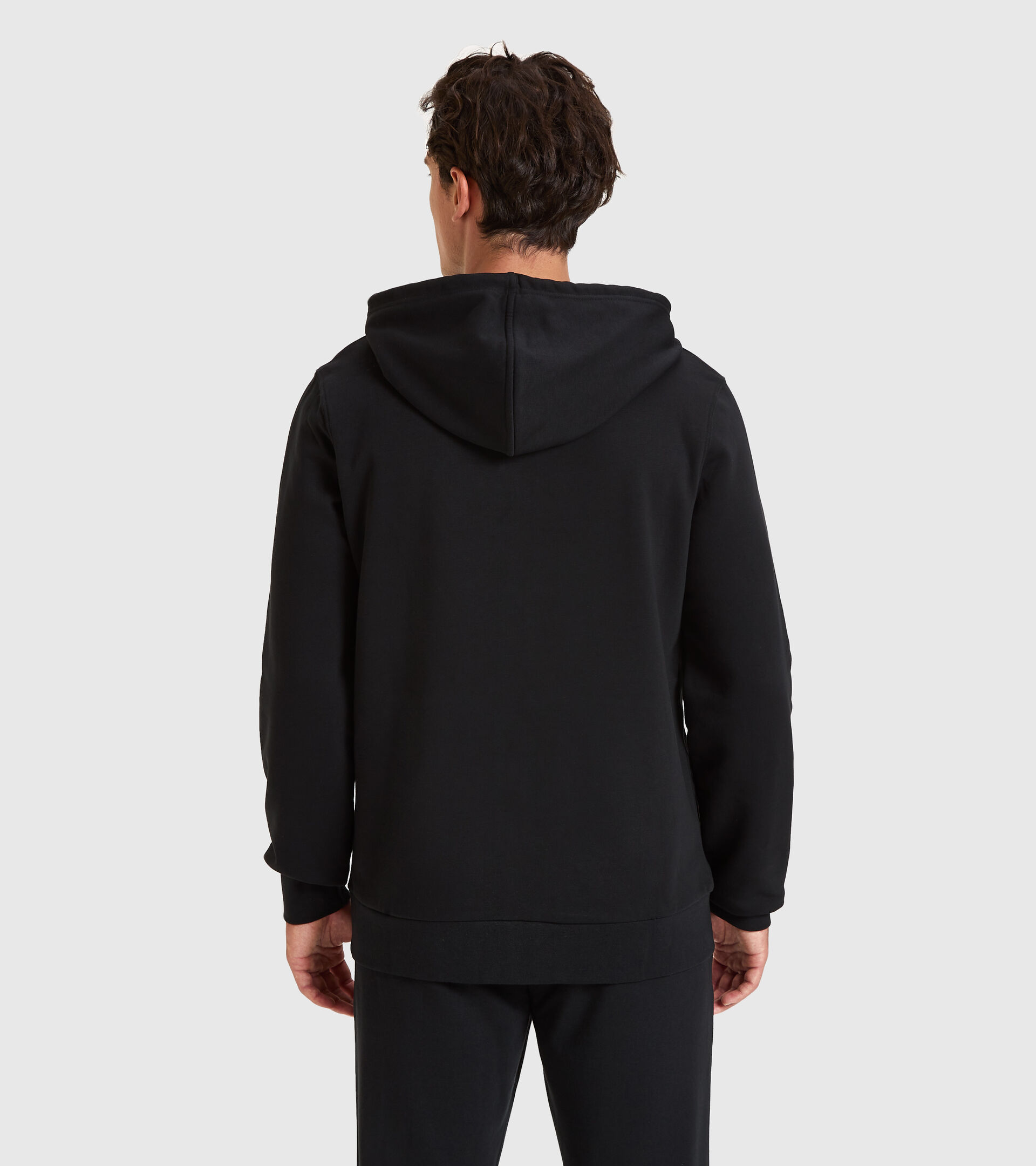 Hooded sweatshirt - Men HOODIE FZ CORE BLACK - Diadora