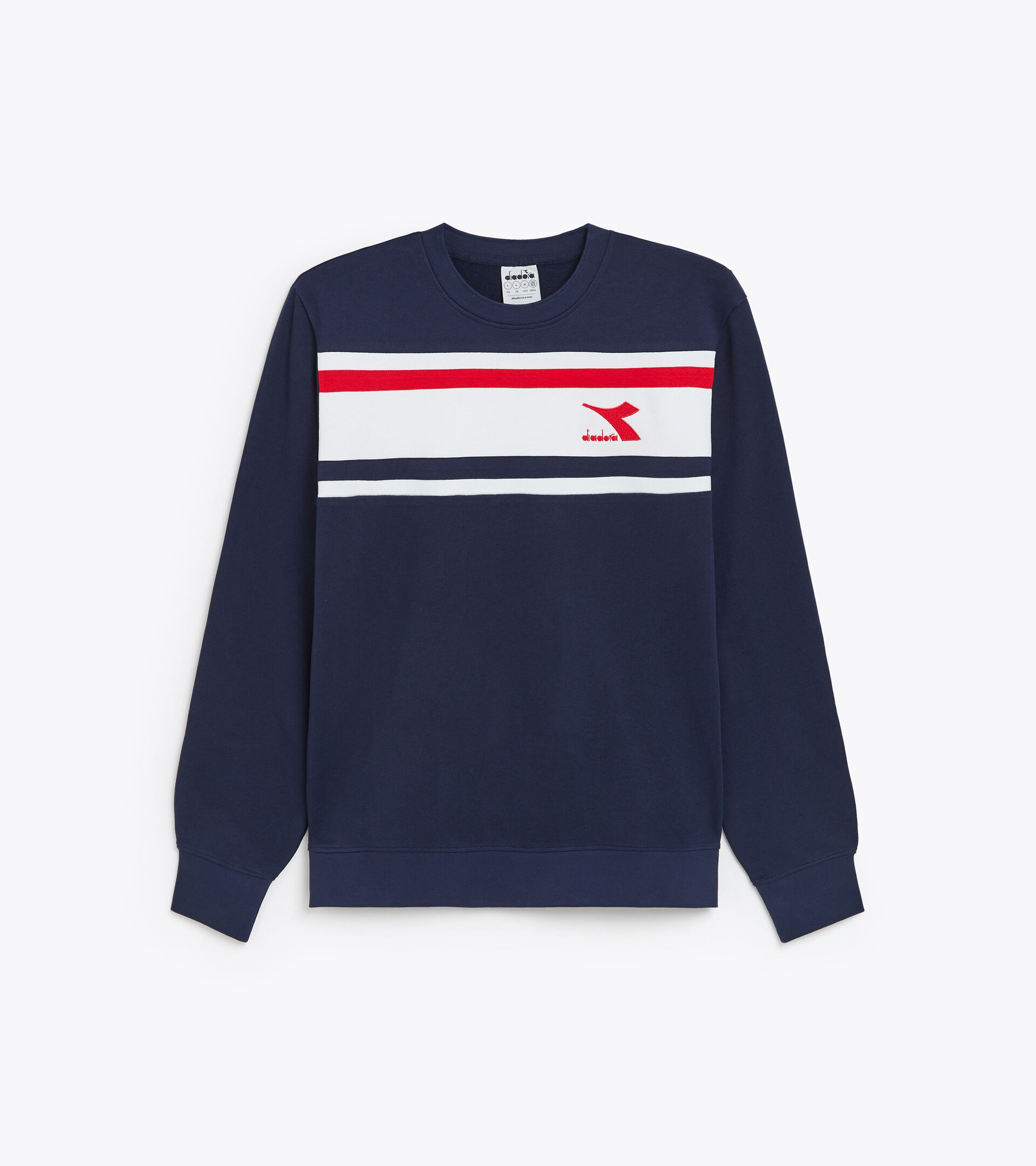 Sweat ras-du-cou en coton - Homme SWEATSHIRT CREW SLAM BLEU CABAN - Diadora