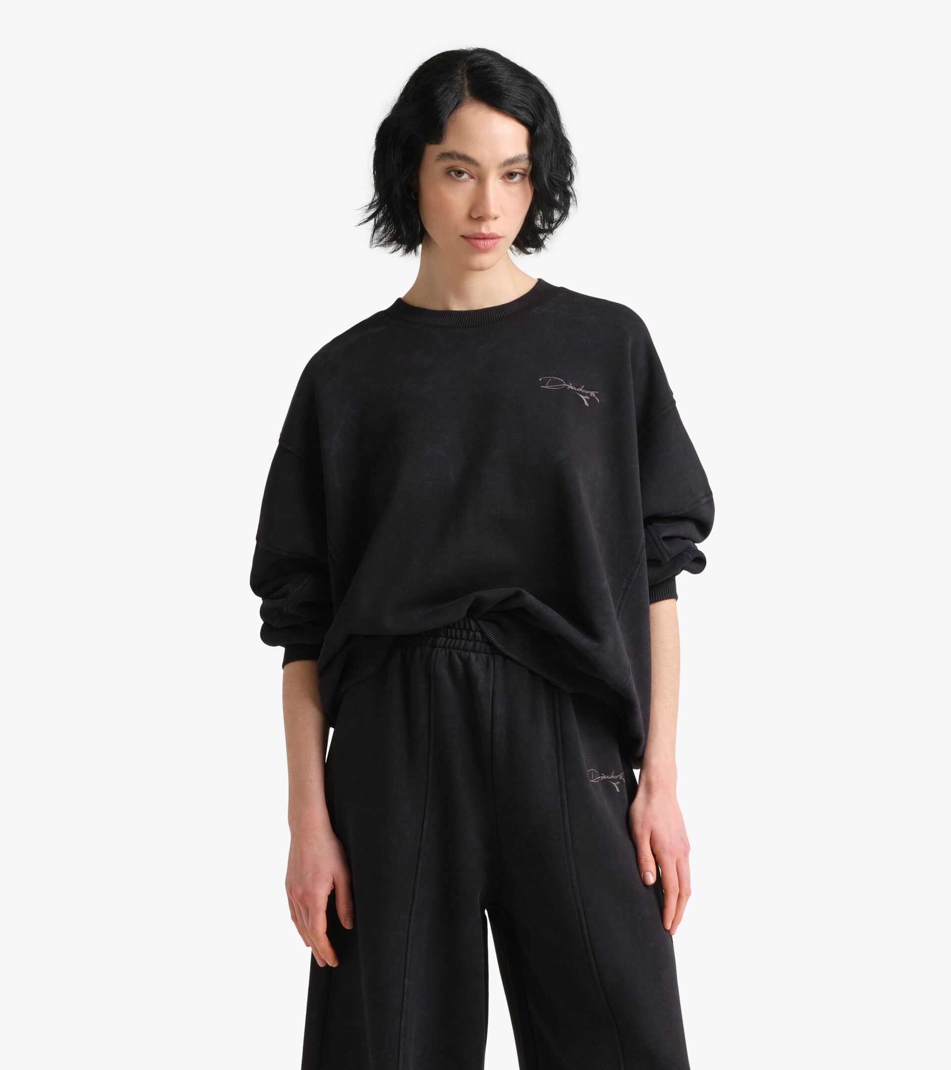 Sweatshirt aus schwere Baumwolle im Retrostil - Damen
 L. SWEAT AVENUE LAB ANTHRAZIT - Diadora