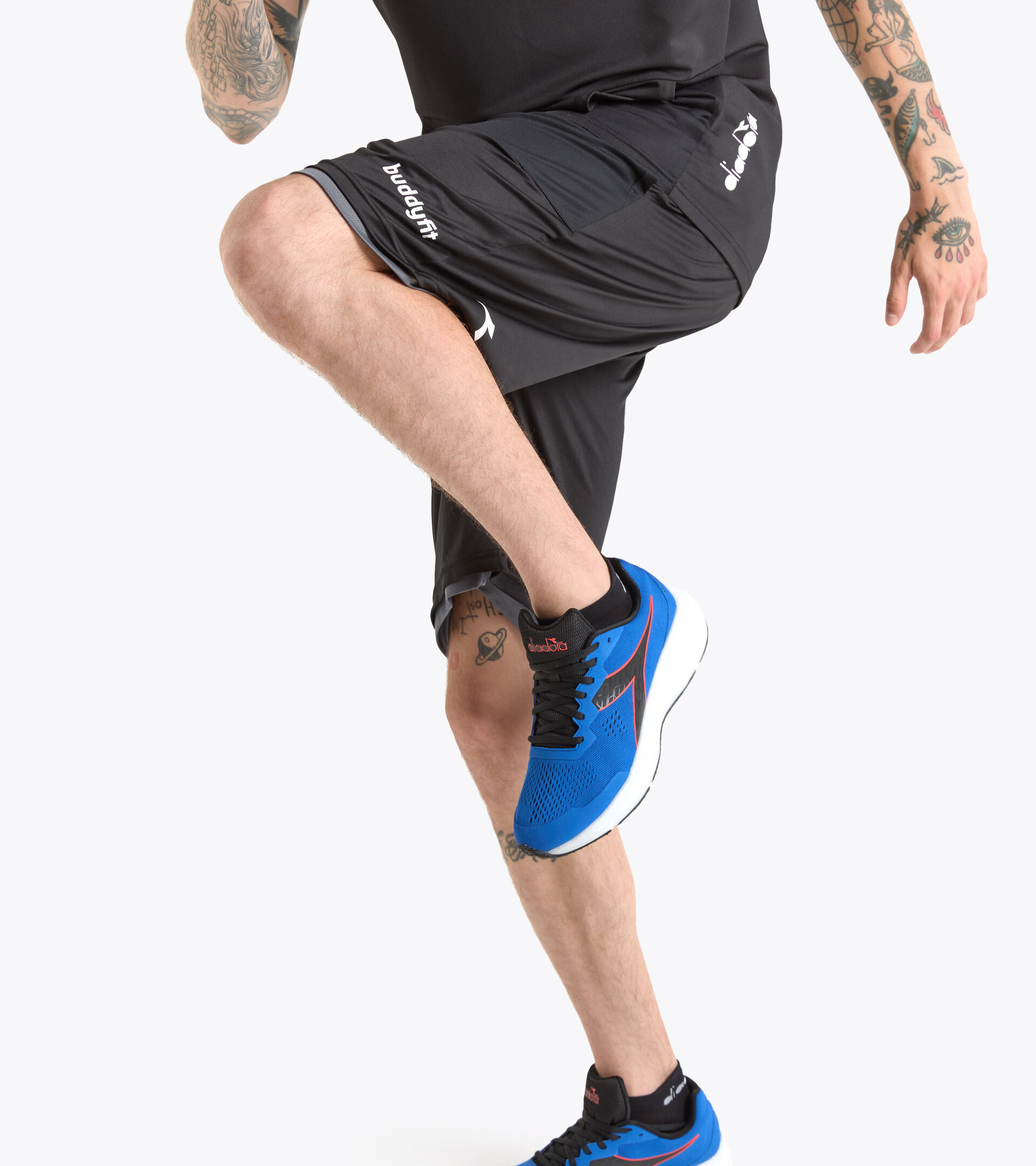 Training shorts - Men’s BERMUDA REVERSIBLE BUDDYFIT BLACK - Diadora