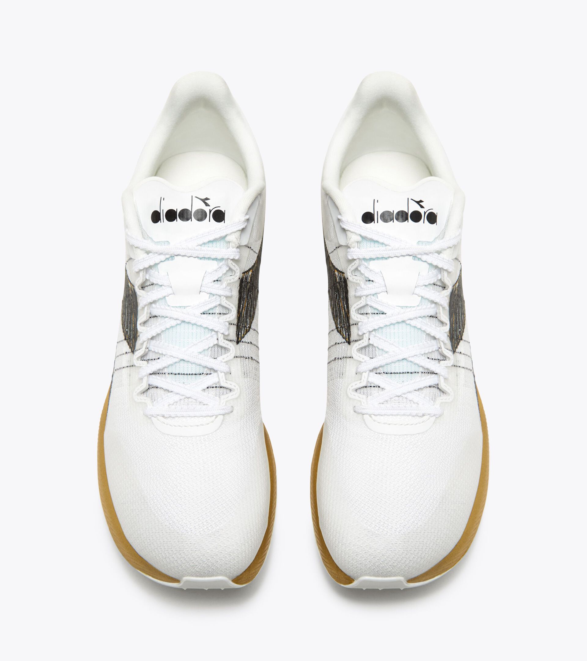 Running shoe - Unisex VELOCITA CARBON WHITE/BLACK/GOLD - Diadora
