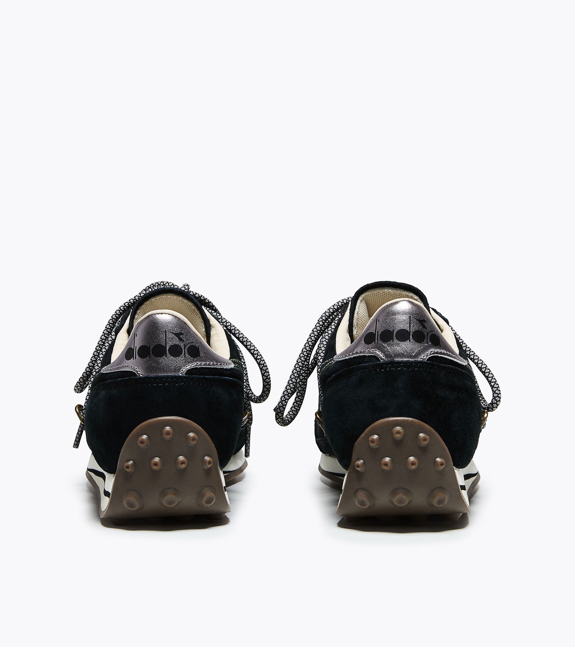 Leather Sneaker - Low-Profile - All-gender RALLY FLOW WN BLACK - Diadora