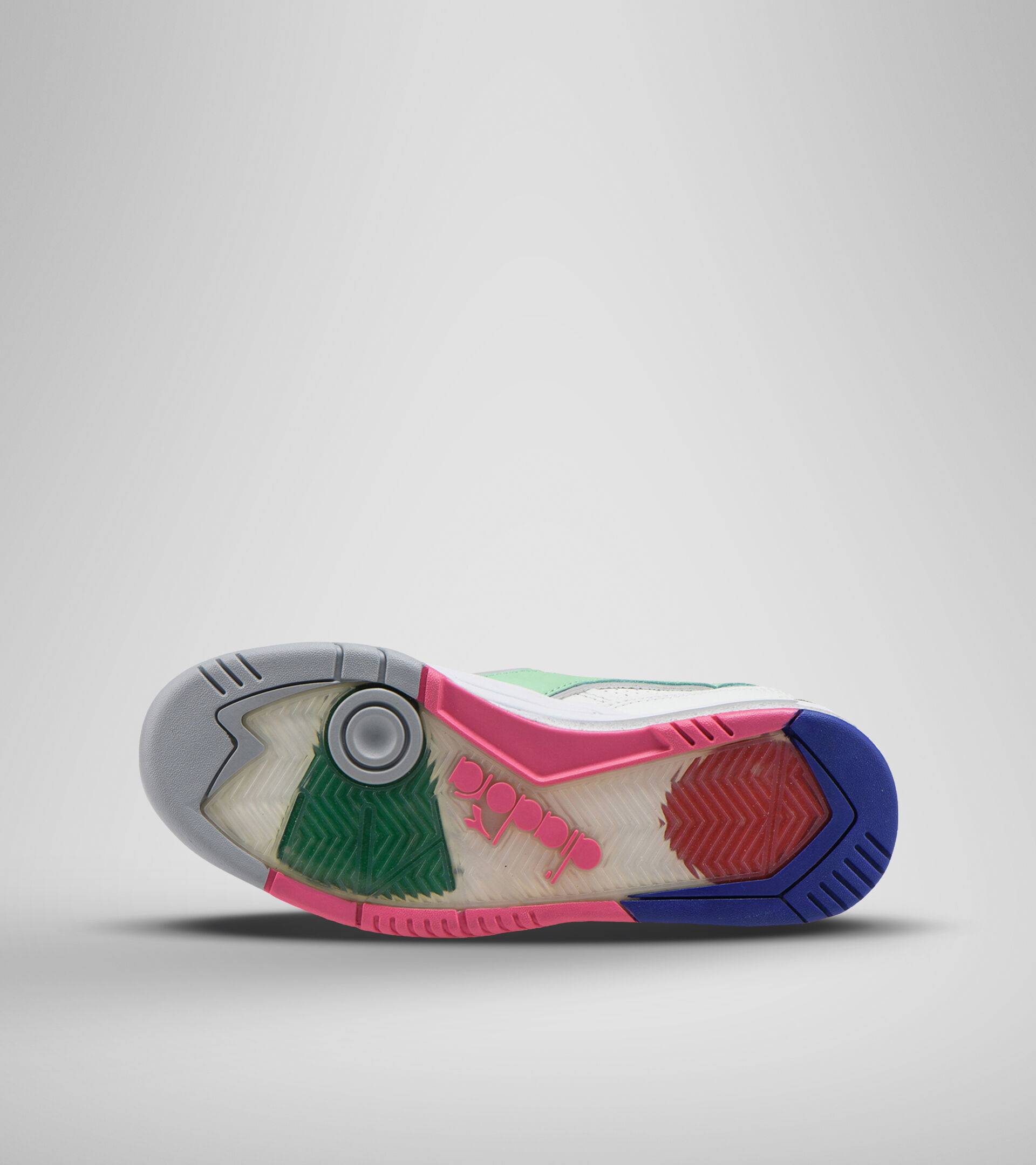Double Action technology trainer - Women REBOUND ACE WN WHITE/GREEN ASH - Diadora