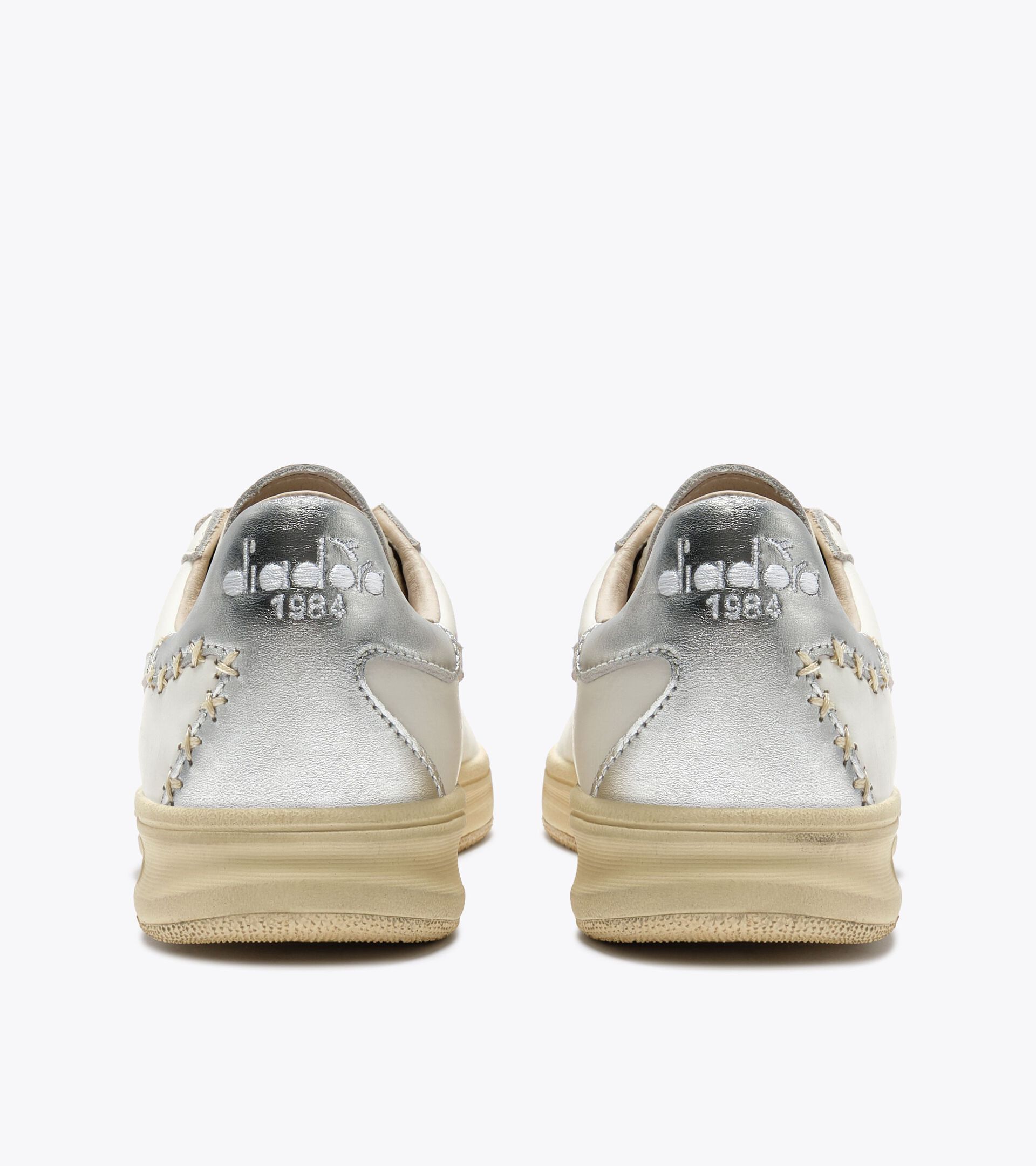 Heritage leather sneaker - All-gender
 B.ELITE X-STITCH WN WHITE/SILVER - Diadora