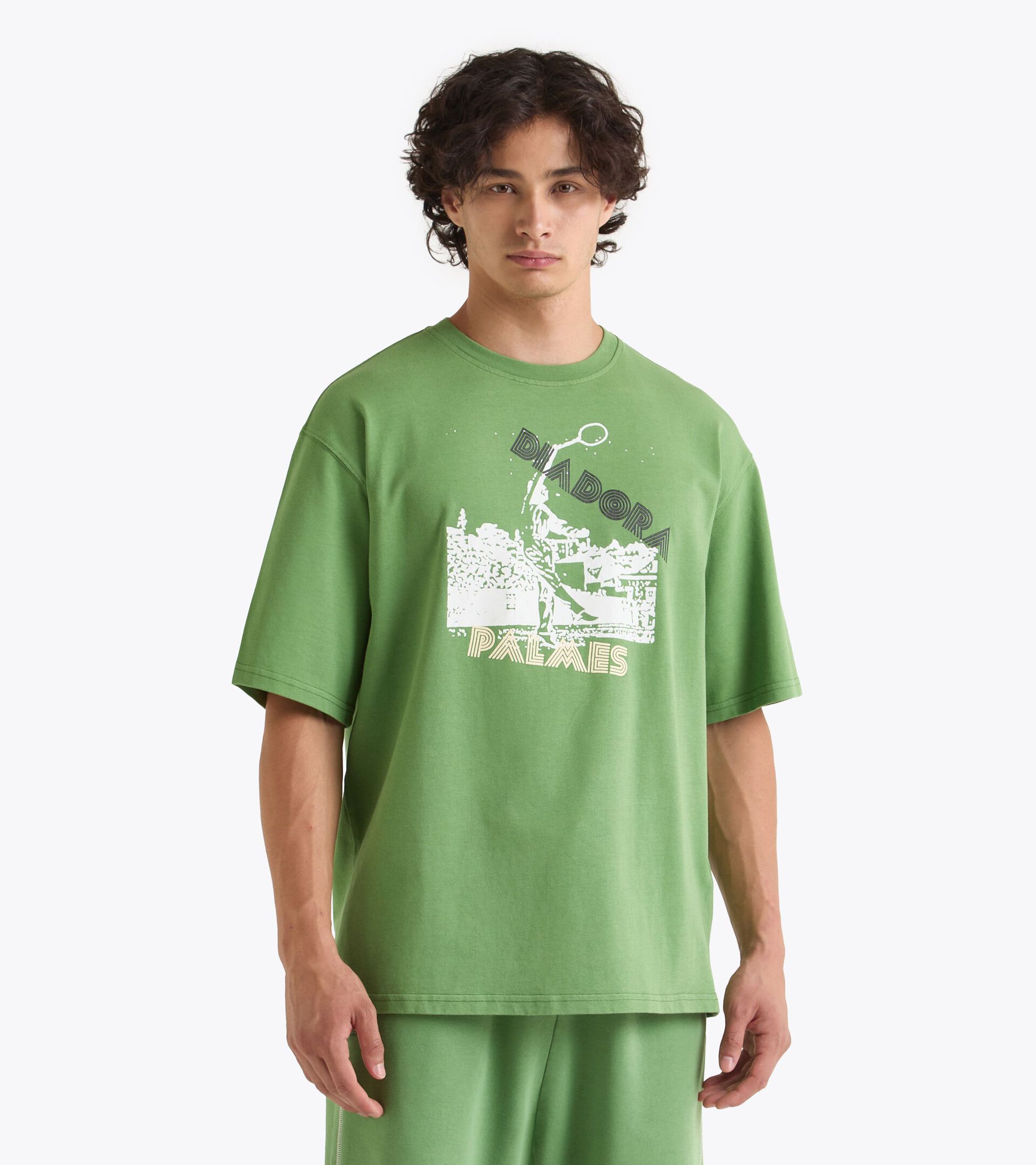 Legacy t-shirt with OG archive print - Made in Italy - All-gender
 T-SHIRT SS LEGACY I GREEN ENGLISH IVY - Diadora