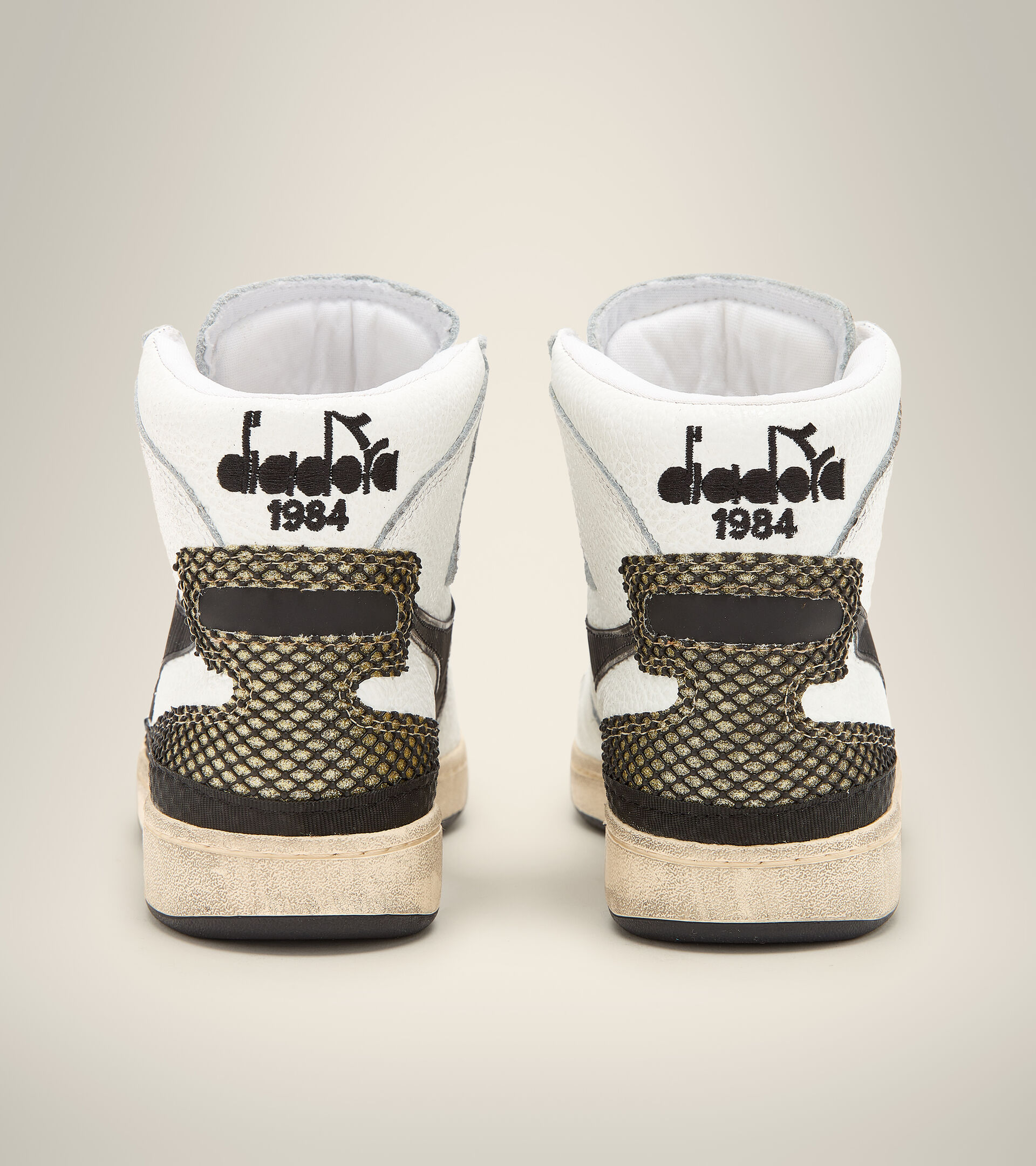 Heritage shoes - Women MI BASKET AGE OF BEAUTY WN WHITE/GOLD/BLACK - Diadora