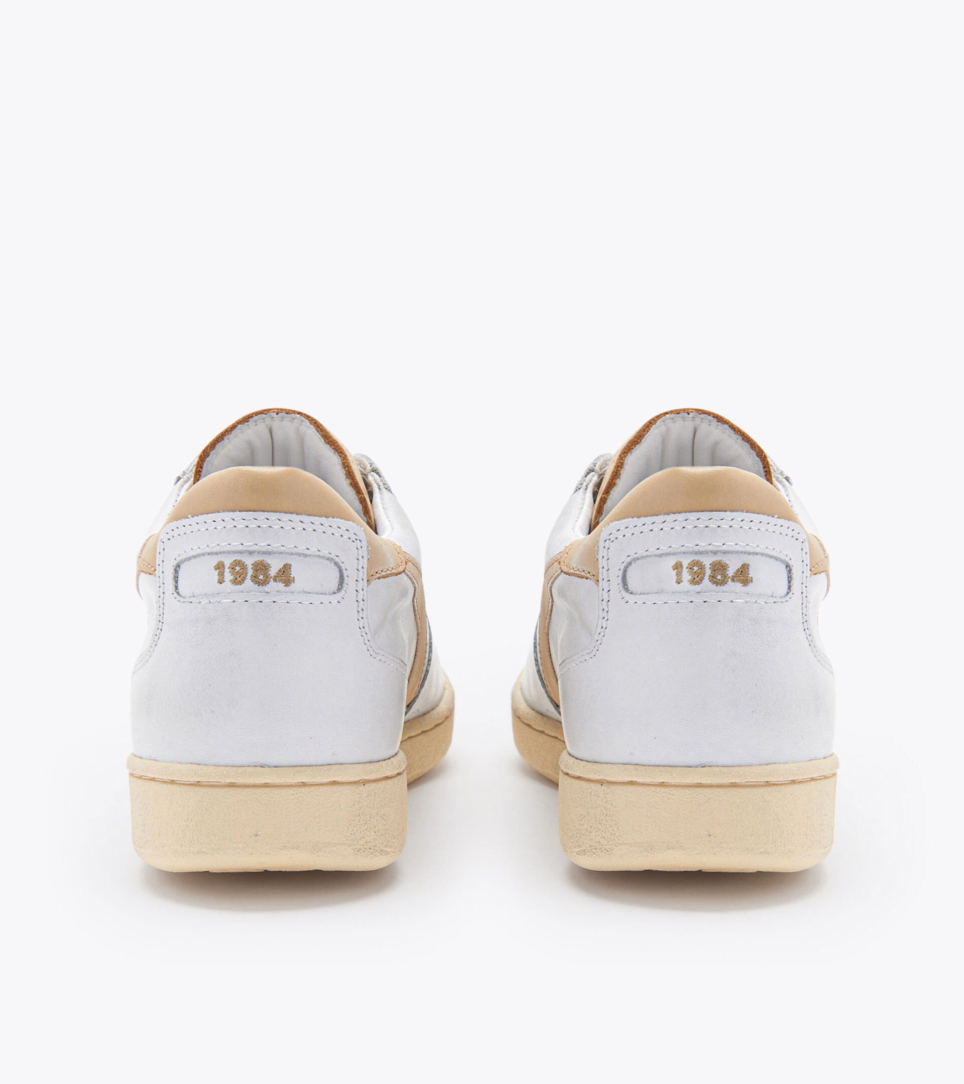 Heritage shoes - Unisex MI BASKET LOW USED WHITE/BEIGE - Diadora