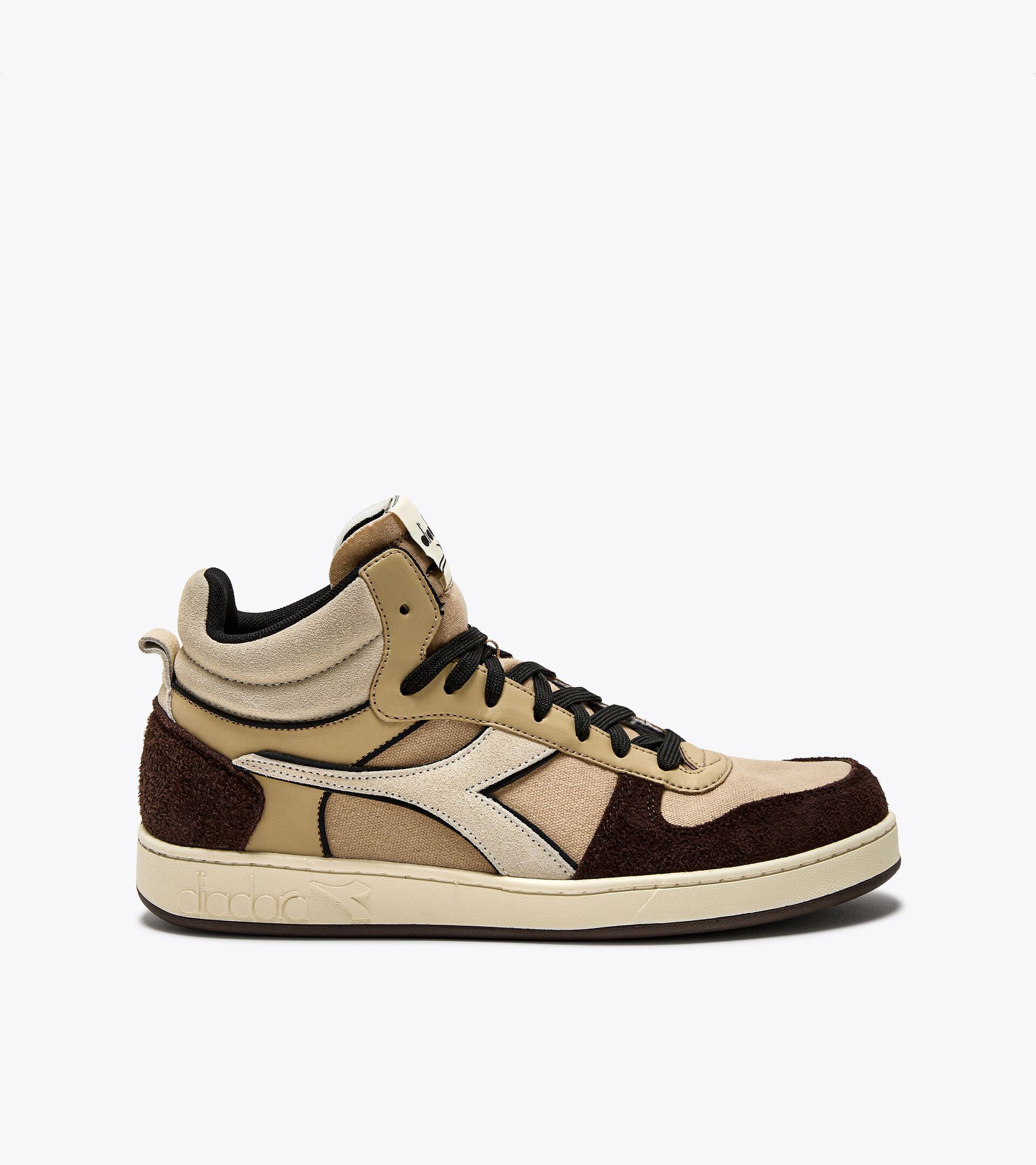 Sneaker sportiva - Gender Neutral MAGIC BASKET DEMI TREATED BEIGE CACO/MARRONE COLONIALE - Diadora