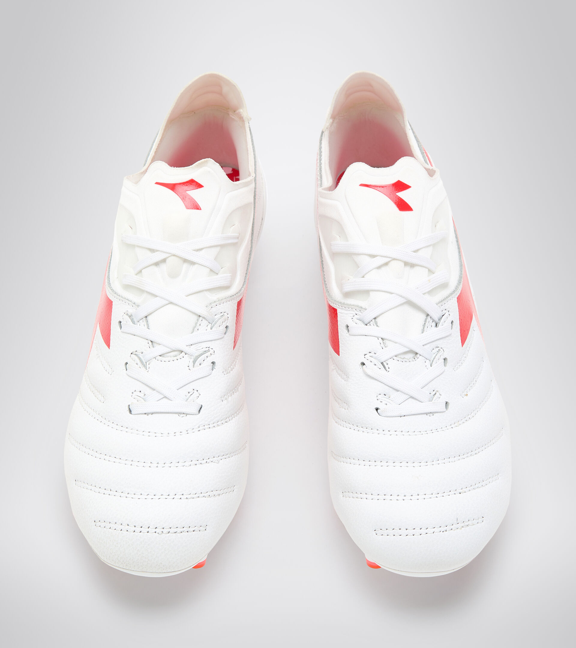 Fußballschuh für kompakte Böden BRASIL ELITE TECH LPX WEISS/MAILAND ROT - Diadora