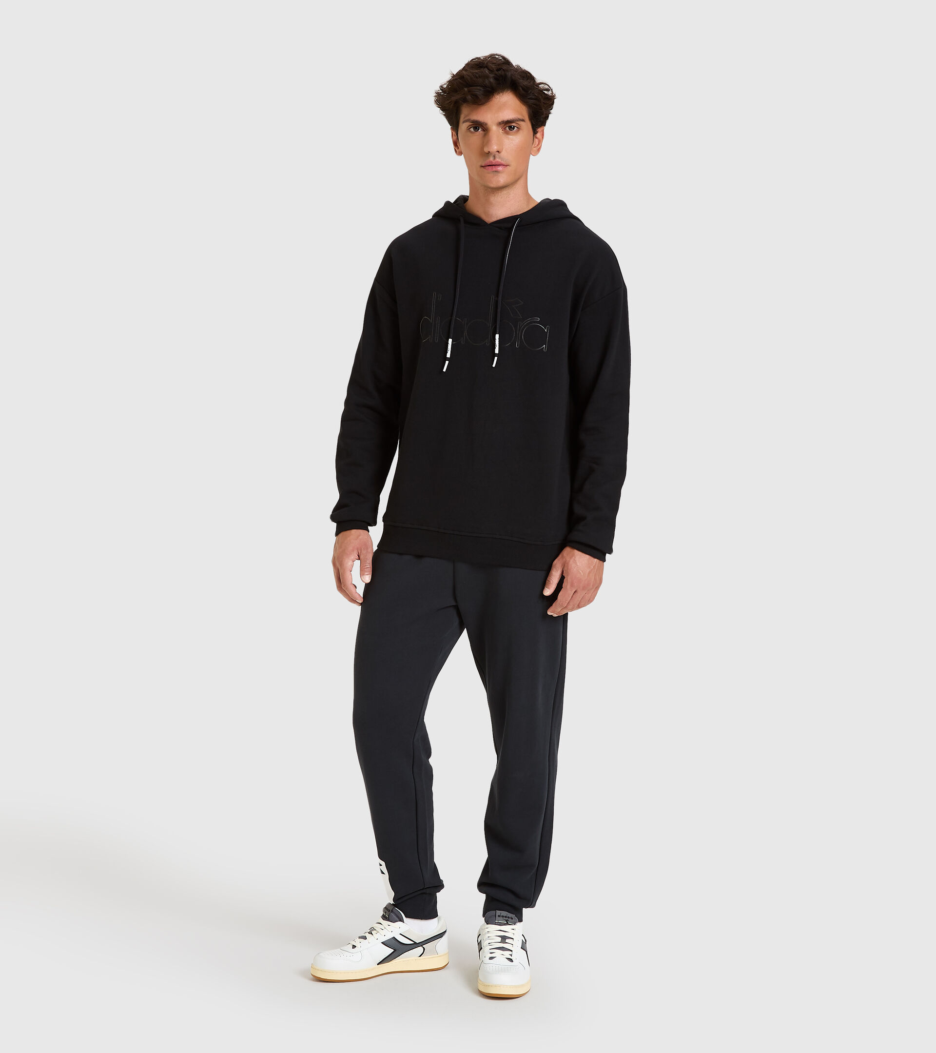 Hooded sweatshirt - Unisex HOODIE DIADORA HD BLACK - Diadora