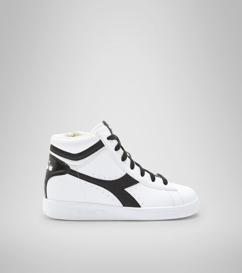 Sports shoes - Youth 8-16 years GAME P HIGH GIRL GS WHITE/WHITE/BLACK - Diadora