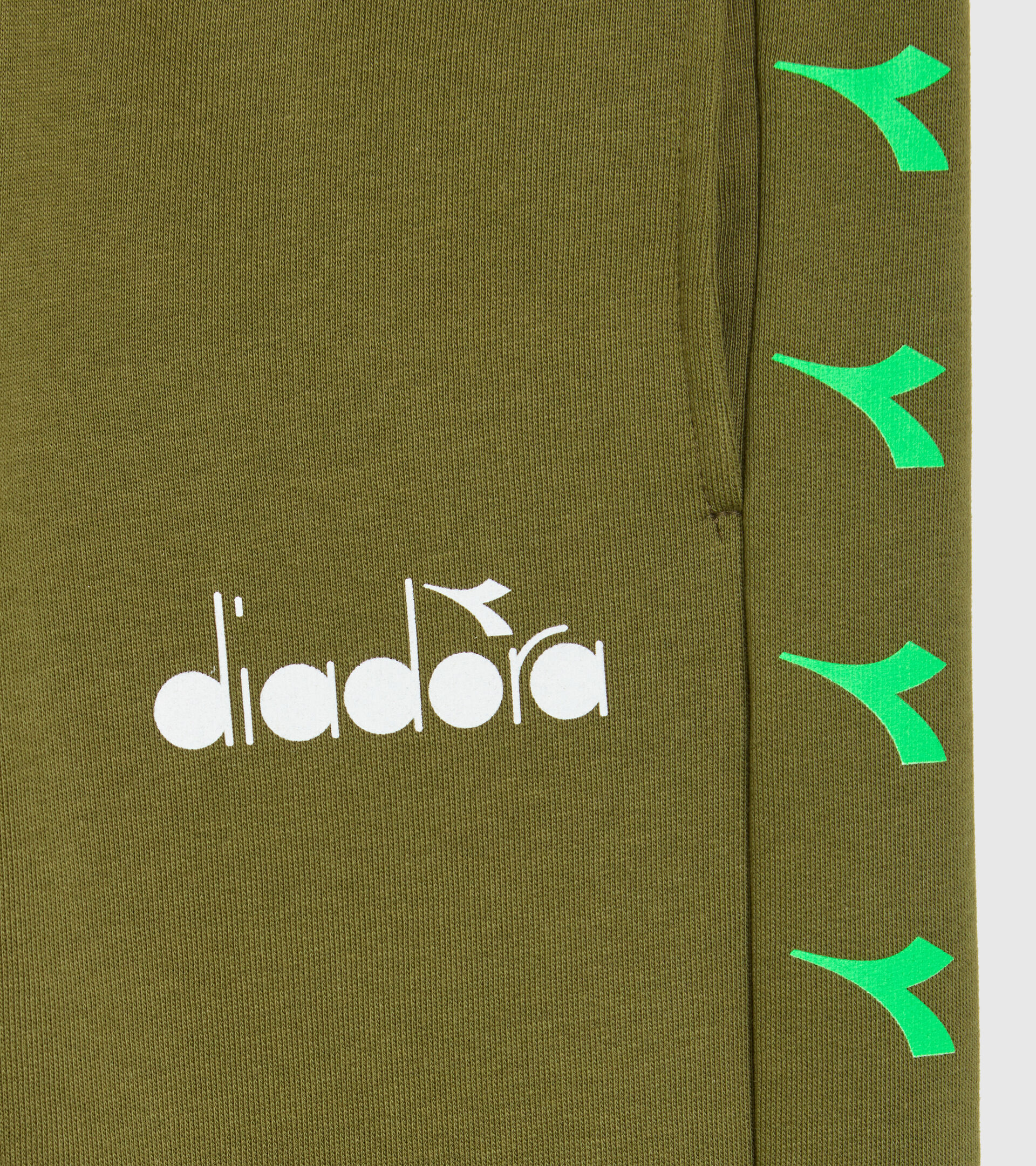 Sporthose mit Logo - Jungen JB.PANTS CUFF D VERDE MILITARE(00737) - Diadora