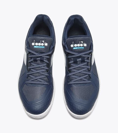 Tennis shoe for clay courts - Protection and cushioning - Men’s BLUSHIELD TORNEO 3 CLAY BLUE CORSAIR/WHITE - Diadora