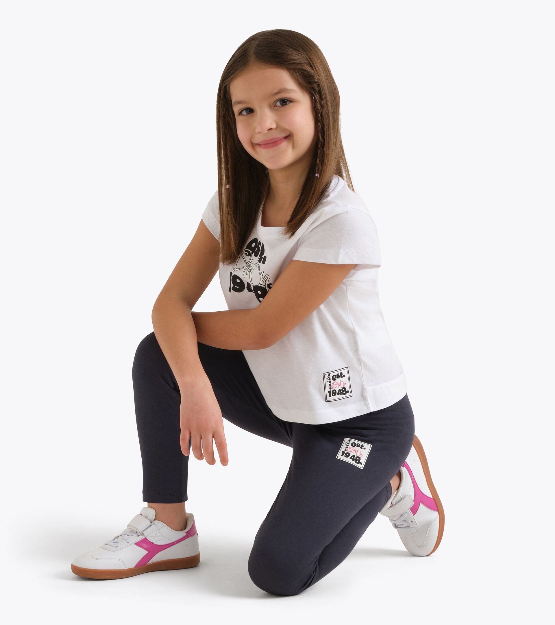 Sports leggings - Girls
 JG. LEGGINGS ESS. SPORTS BLUE DENIM - Diadora
