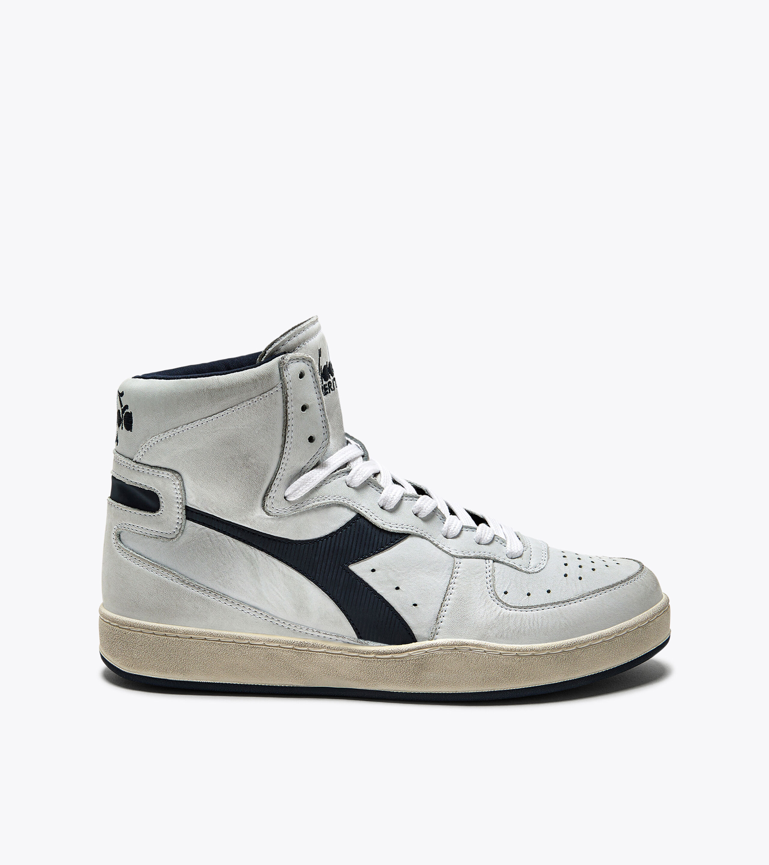 Diadora Heritage Mi Basket Used Off White/Goud - Schoenen.nl