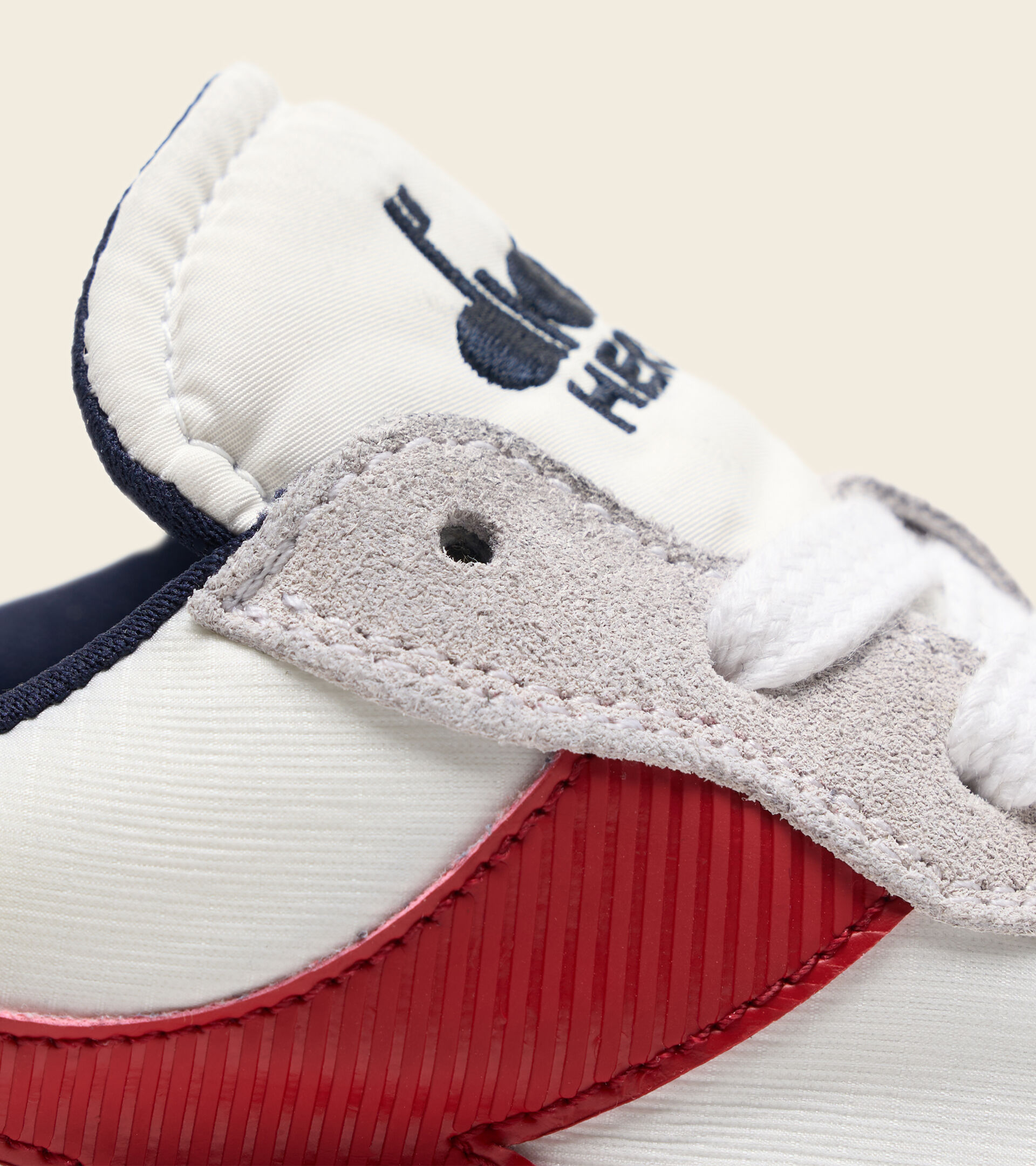 Heritage shoe - Unisex MI BASKET LOW RIPSTOP WHITE/BLUE PRINT - Diadora