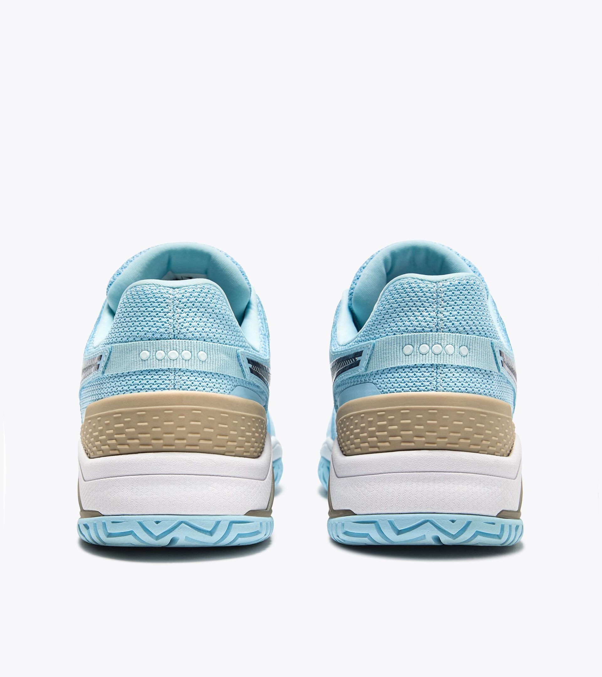Tennis shoe for hard surfaces and clay courts -  Protection and cushioning - Women’s BLUSHIELD TORNEO 3 W AG CORYDALIS BLUE/BLACK IRIS - Diadora