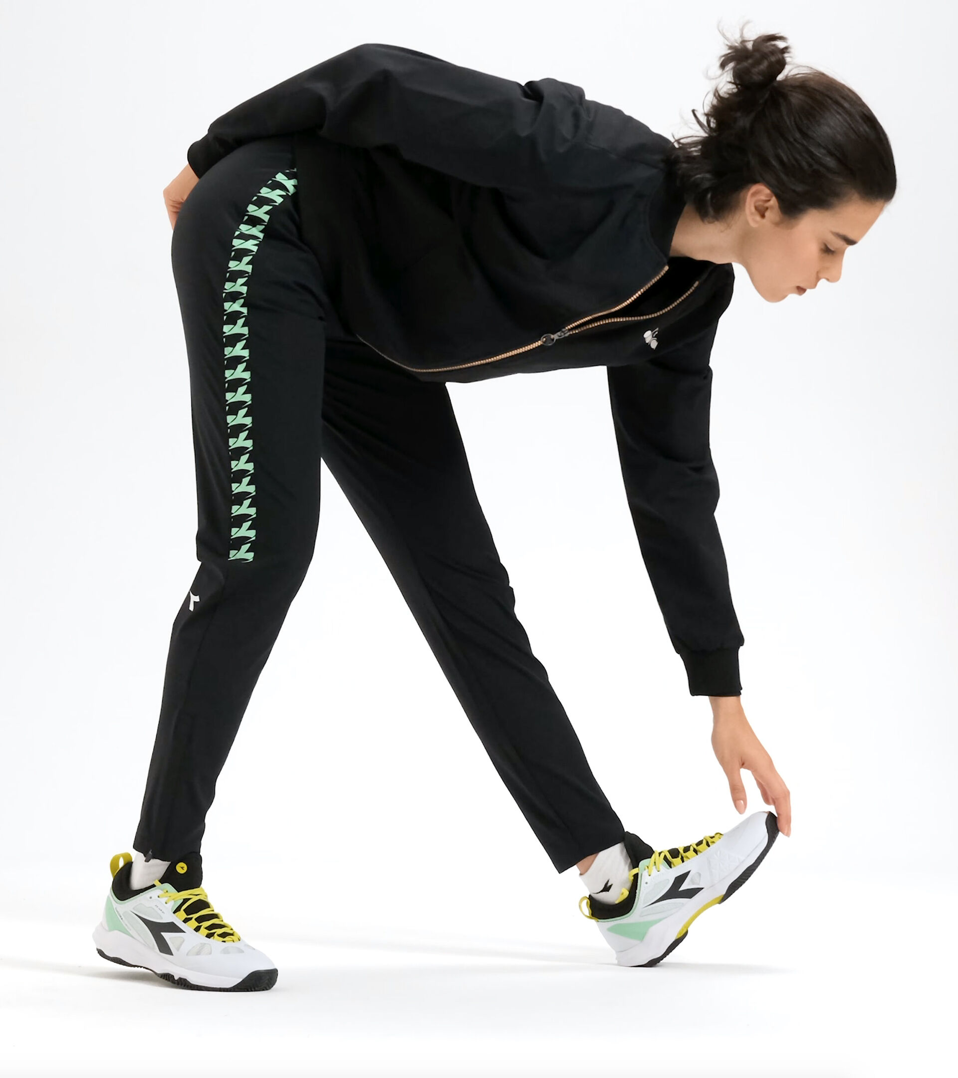 Tennis trousers - Women L. PANTS CHALLENGE BLACK - Diadora