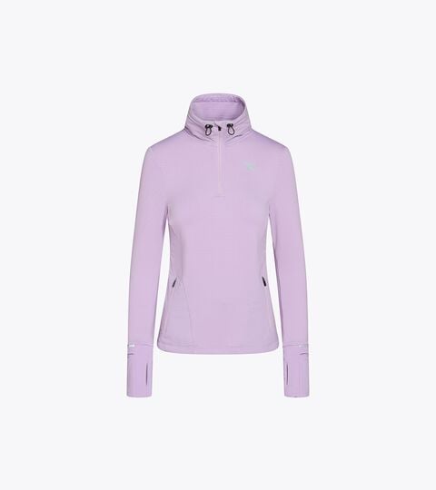 Forro polar termorregulador con tejido FIBRAZERO - Running Winter Protection - Mujer L. WARM UP WINTER FIBRAZERO ORQUIDEA FLORE - Diadora