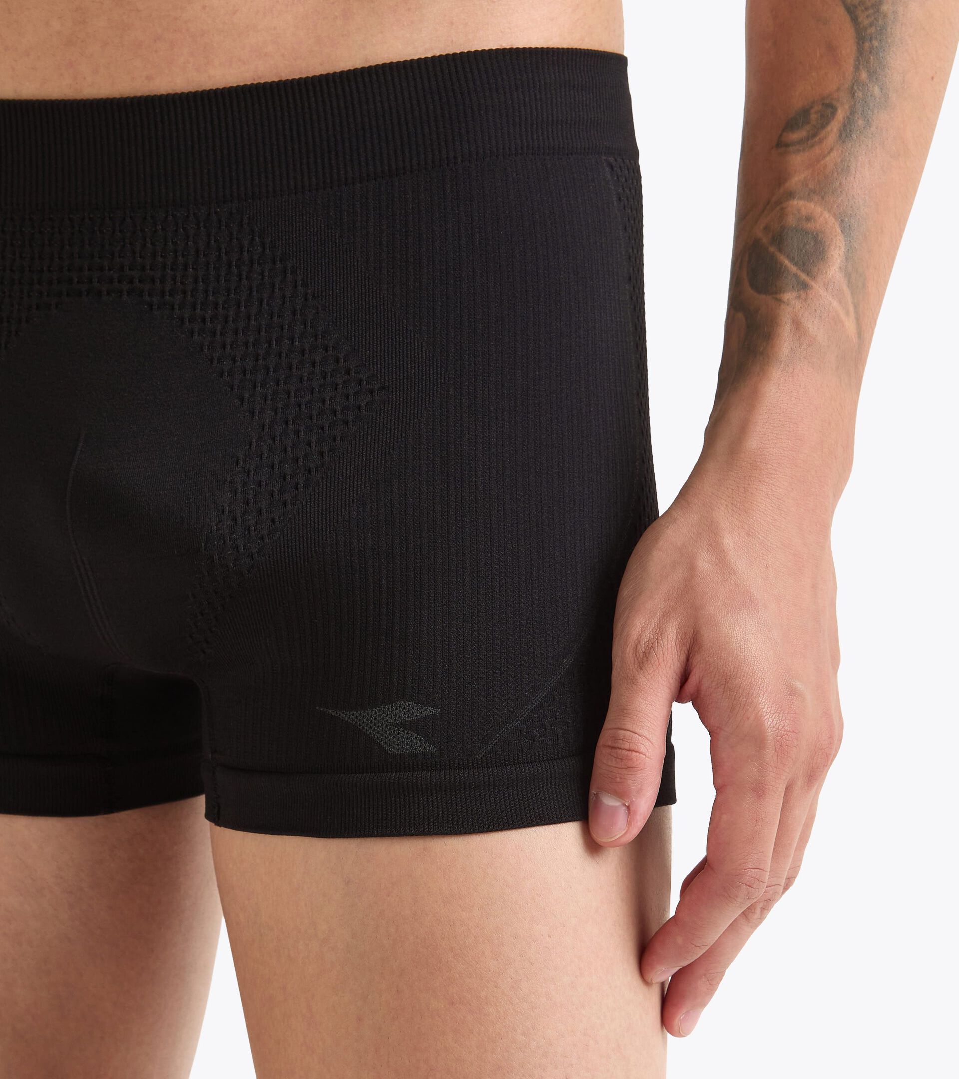Technical running boxer briefs - Pack of 2 - Men’s BOXER STRATOZERO BLACK - Diadora
