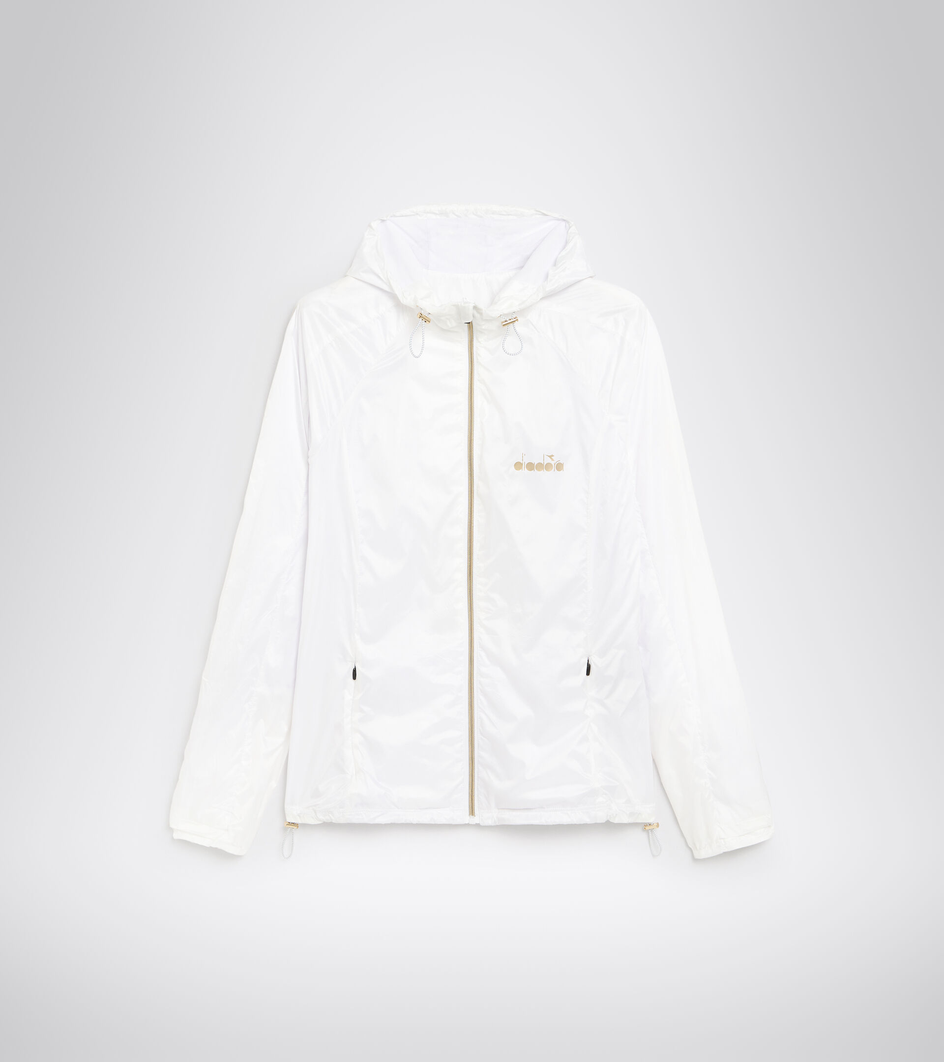 Running windbreaker - Women’s L. JACKET GOLD OPTICAL WHITE - Diadora