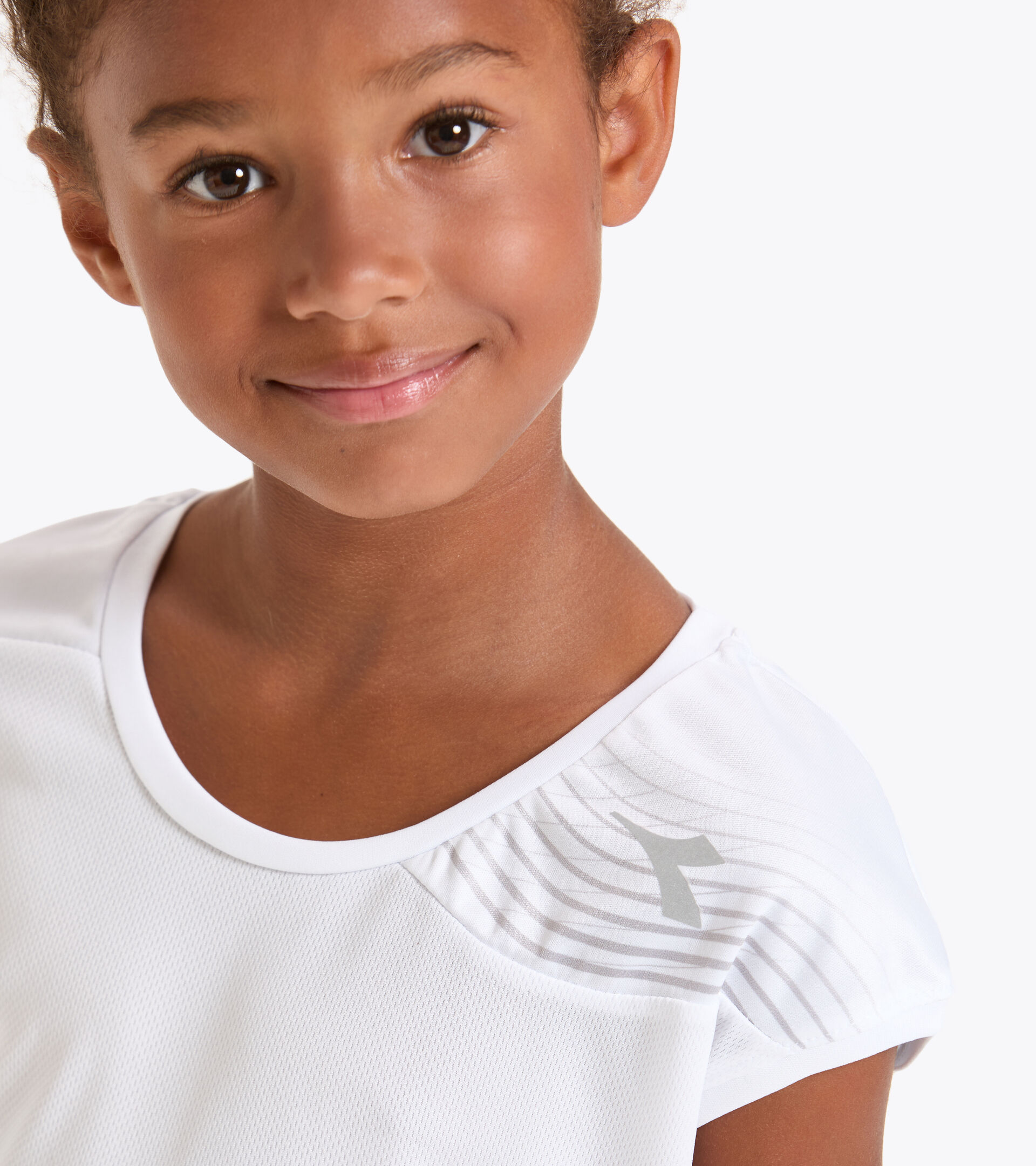 T-shirt da tennis - Bambina G. T-SHIRT COURT BIANCO OTTICO - Diadora